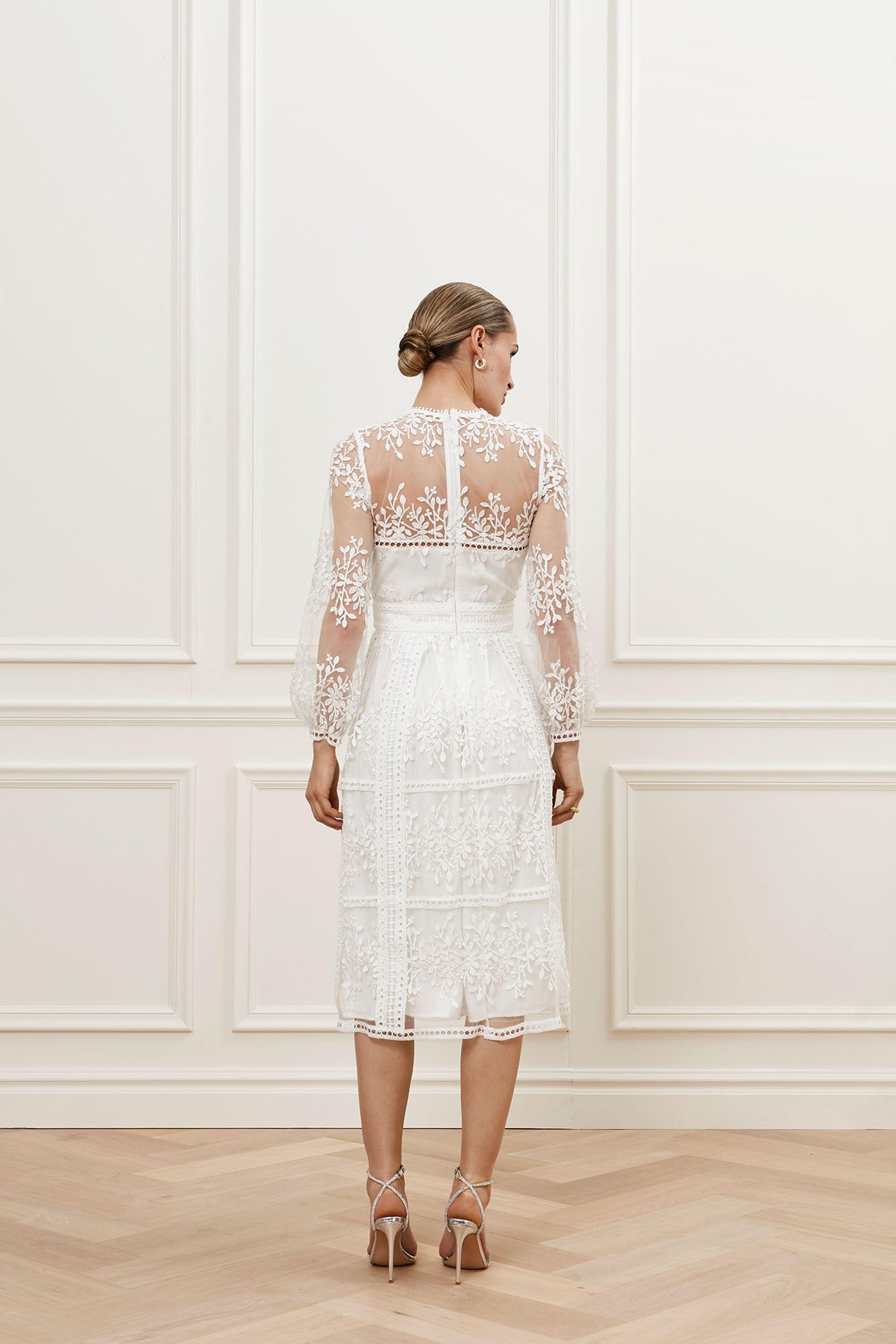 Emilia midi dress Ivory 1