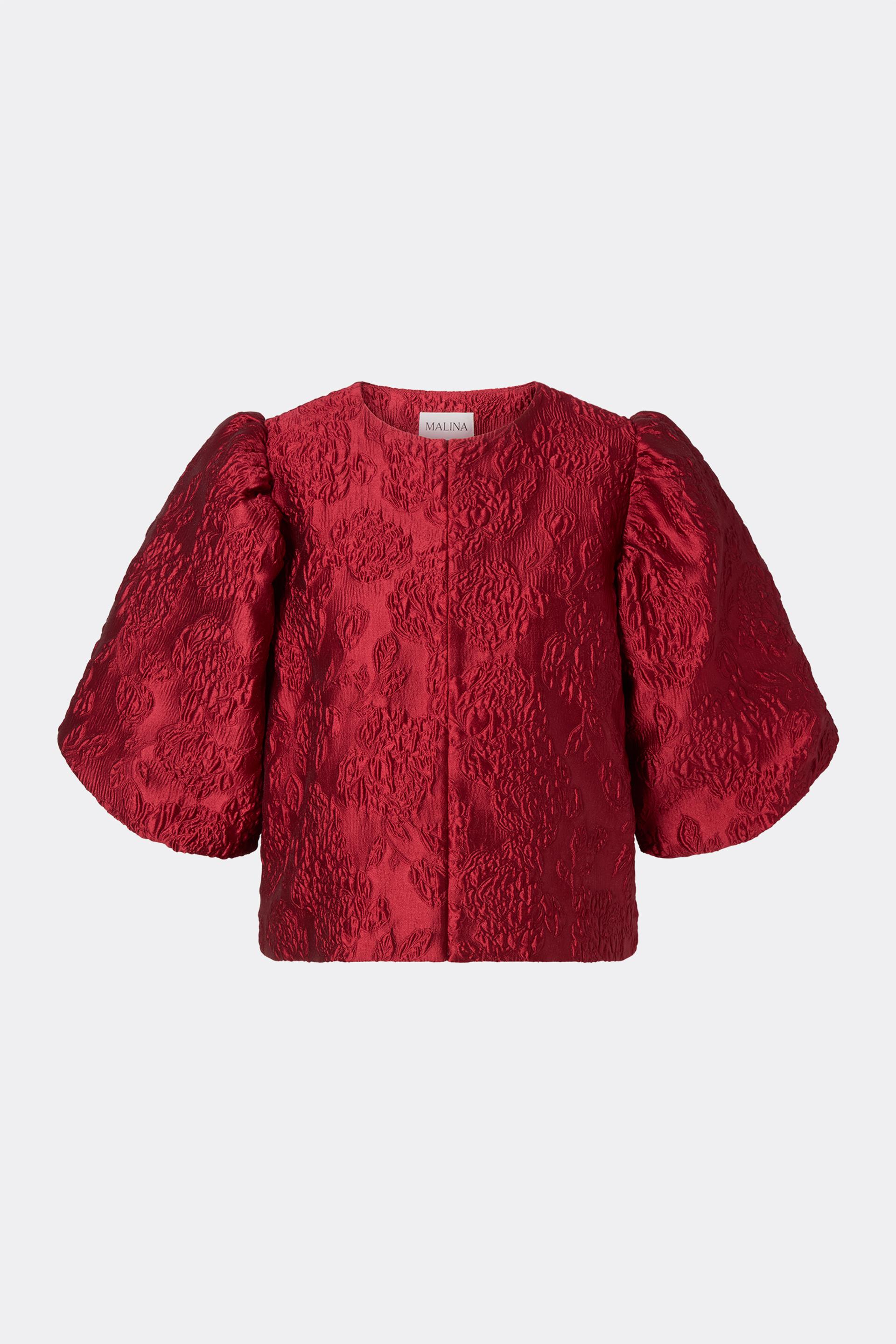 Cleo blouse Deep Red (1)
