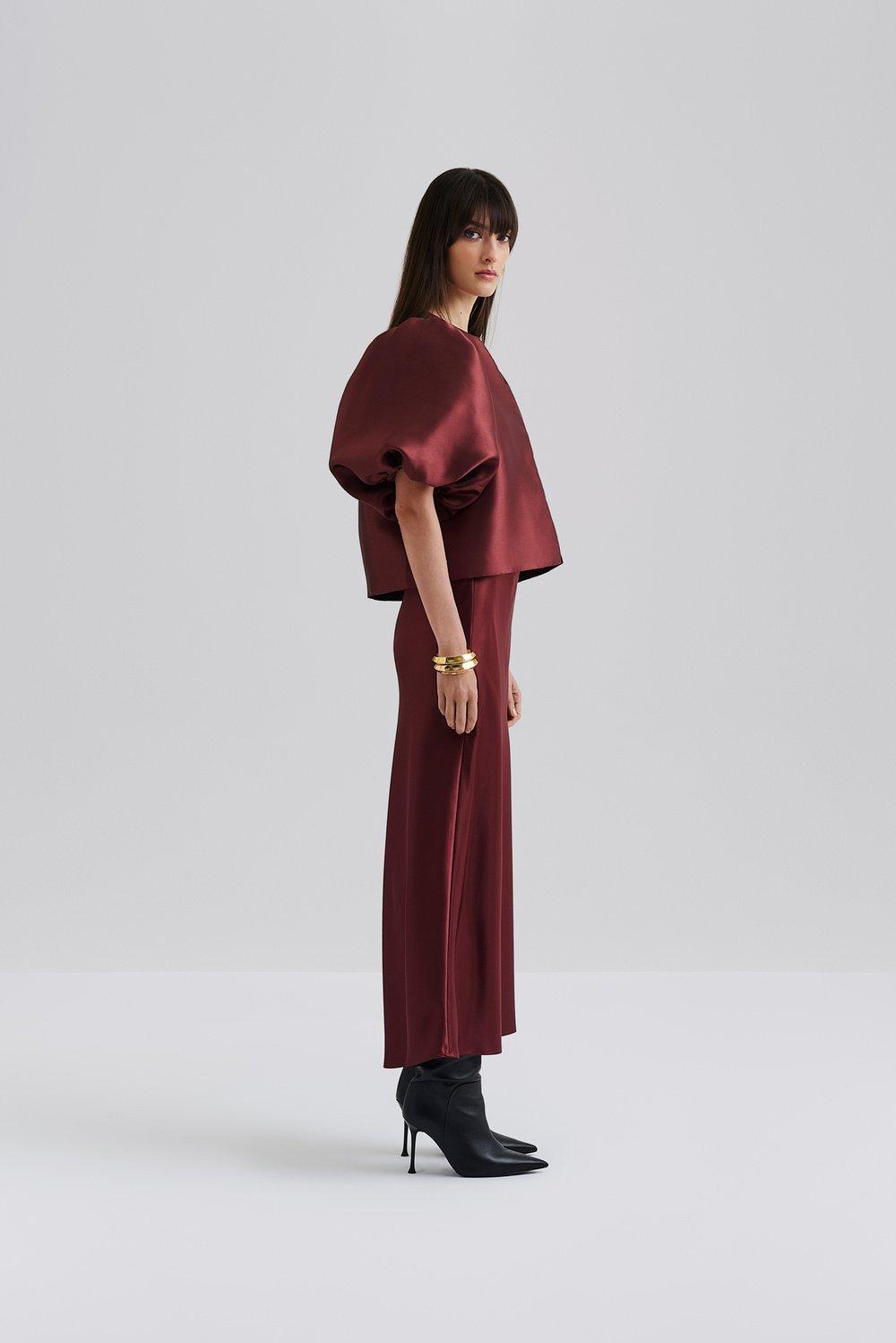 Cleo blouse Wine 2