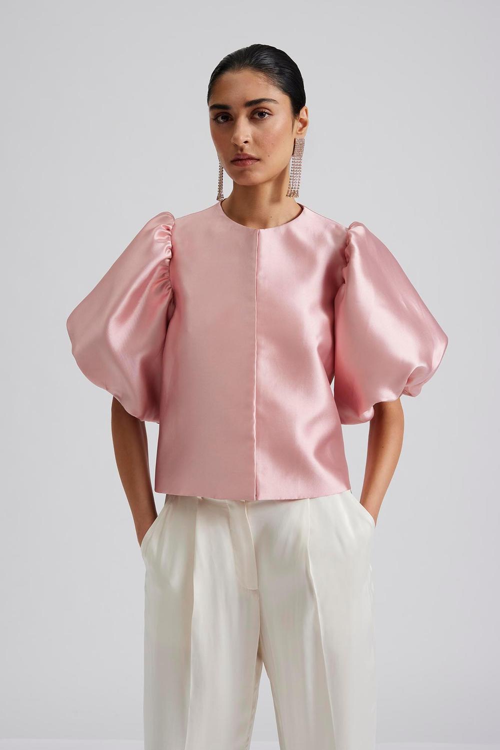 Cleo blouse Blush 2