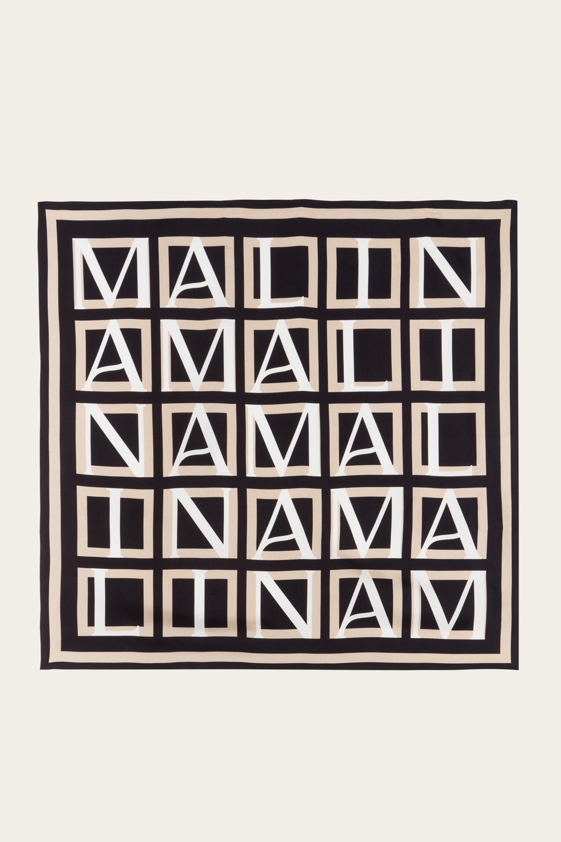 Silk twill scarf 65x65 Monogram 1