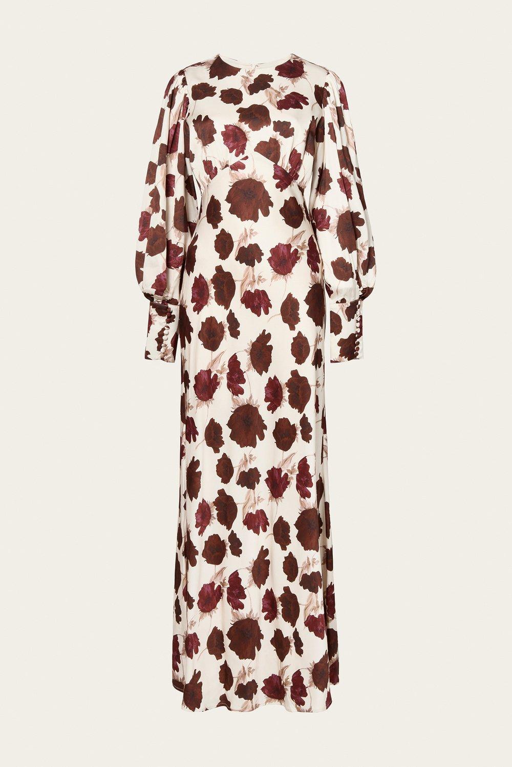 Alize Maxi Dress Wine Peony 1