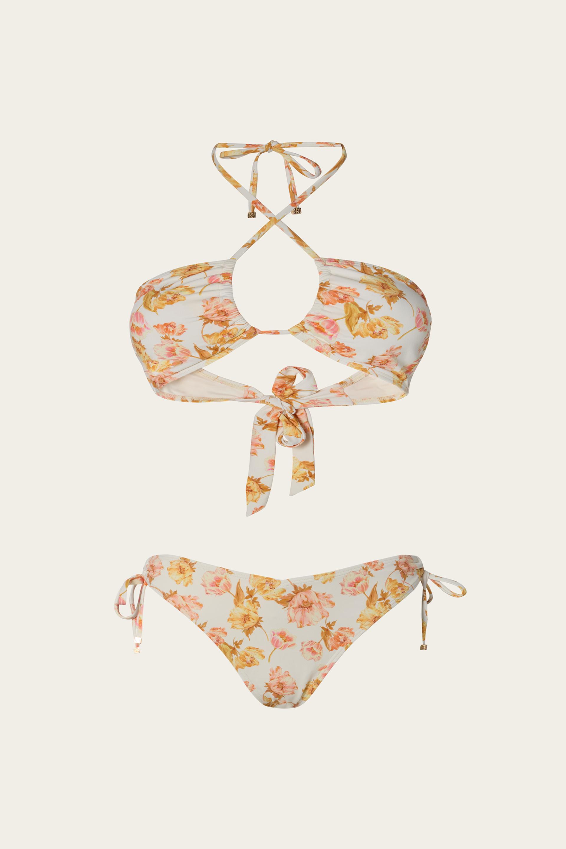 Blanka bikini top Cream Peony 1