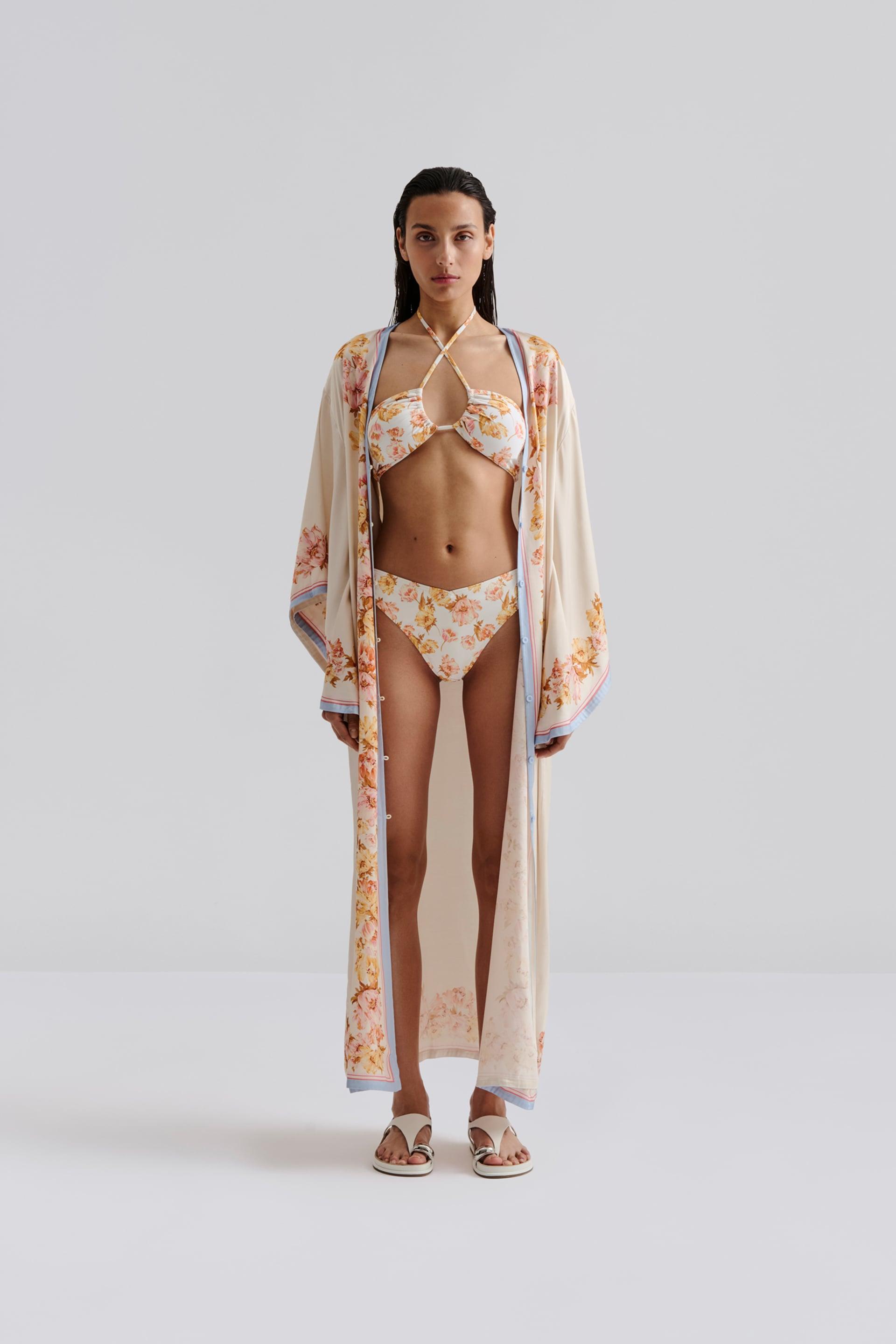 Blanka bikini top Cream Peony 2