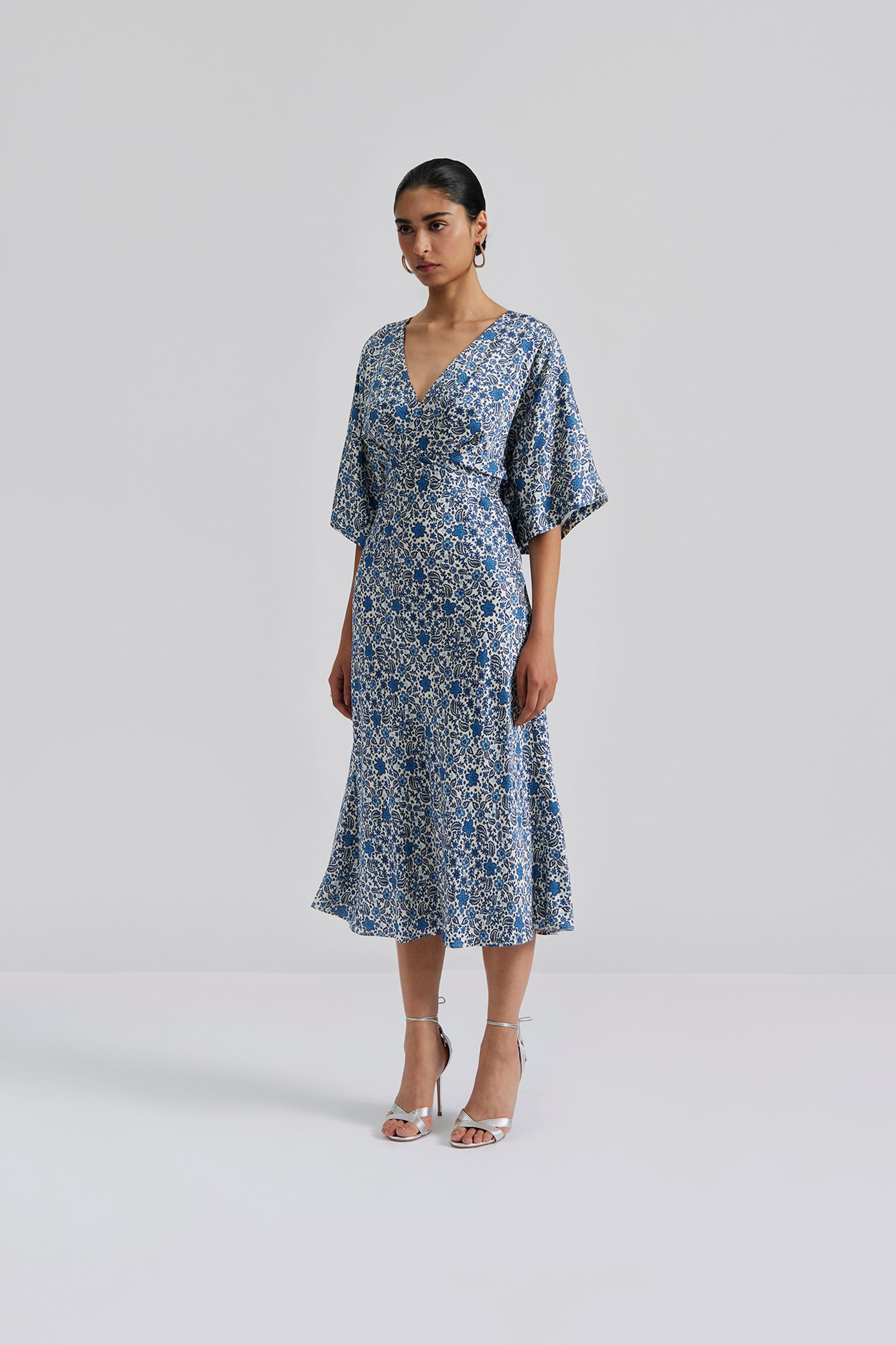 Juno midi dress Coastal Florals 2