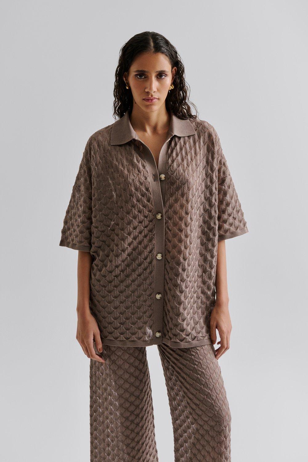Moa shirt Taupe 2