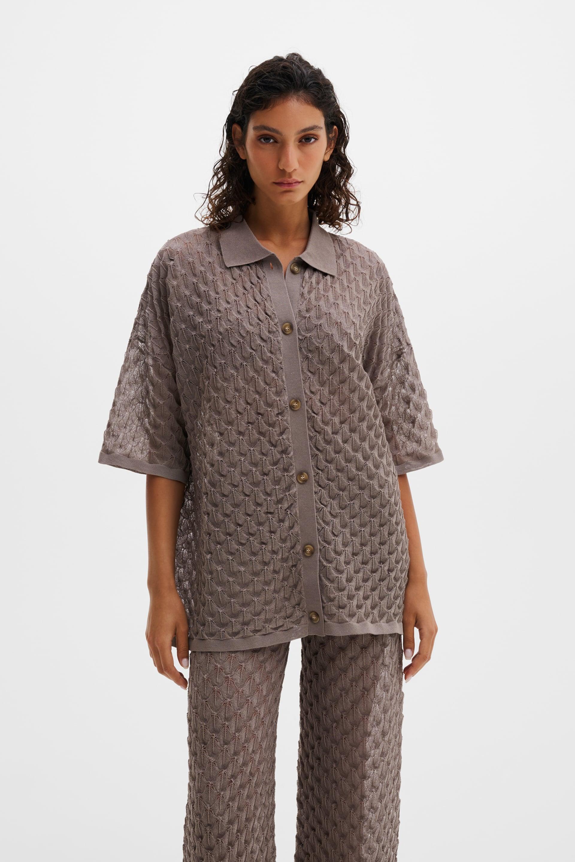 Moa shirt Taupe 2