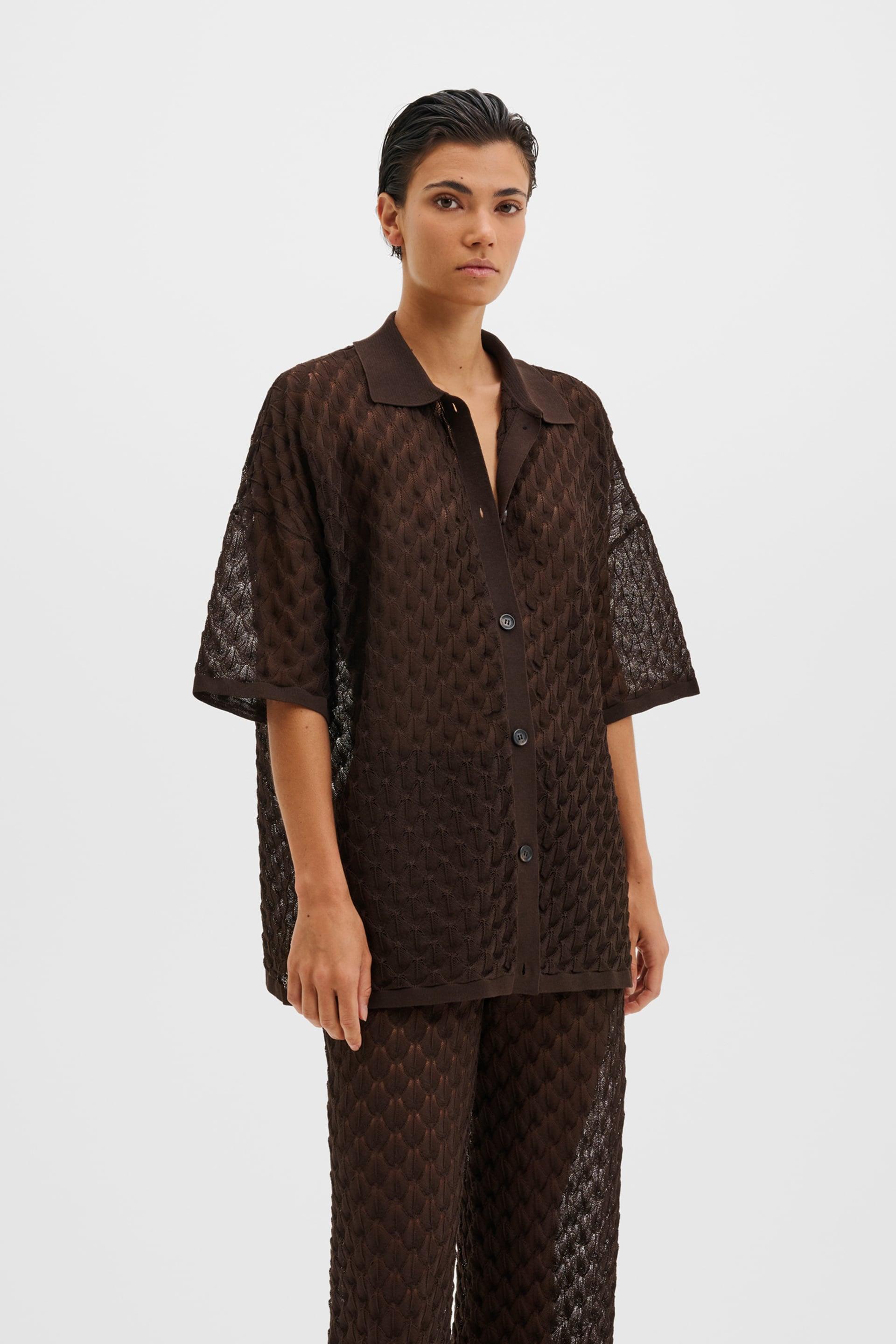 Moa shirt Chocolate 2