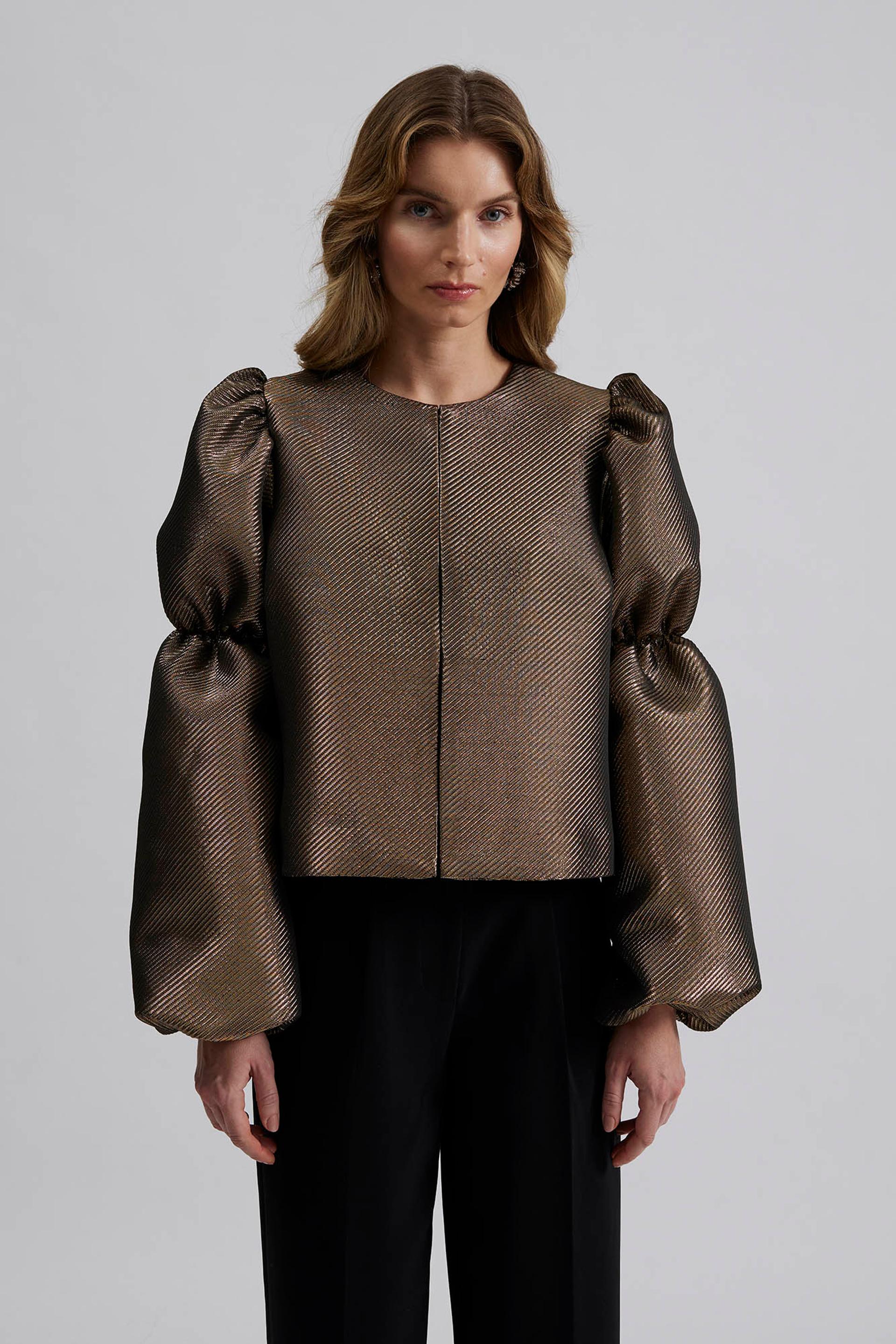 Zoey blouse Gold Metallic 2