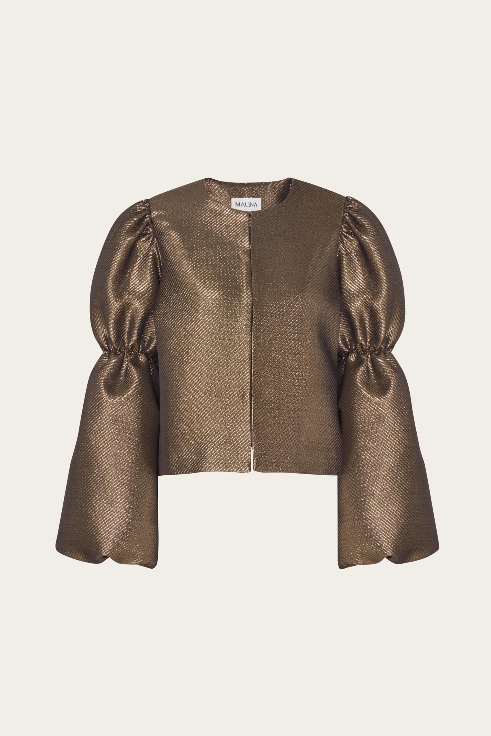 Zoey blouse Gold Metallic 1
