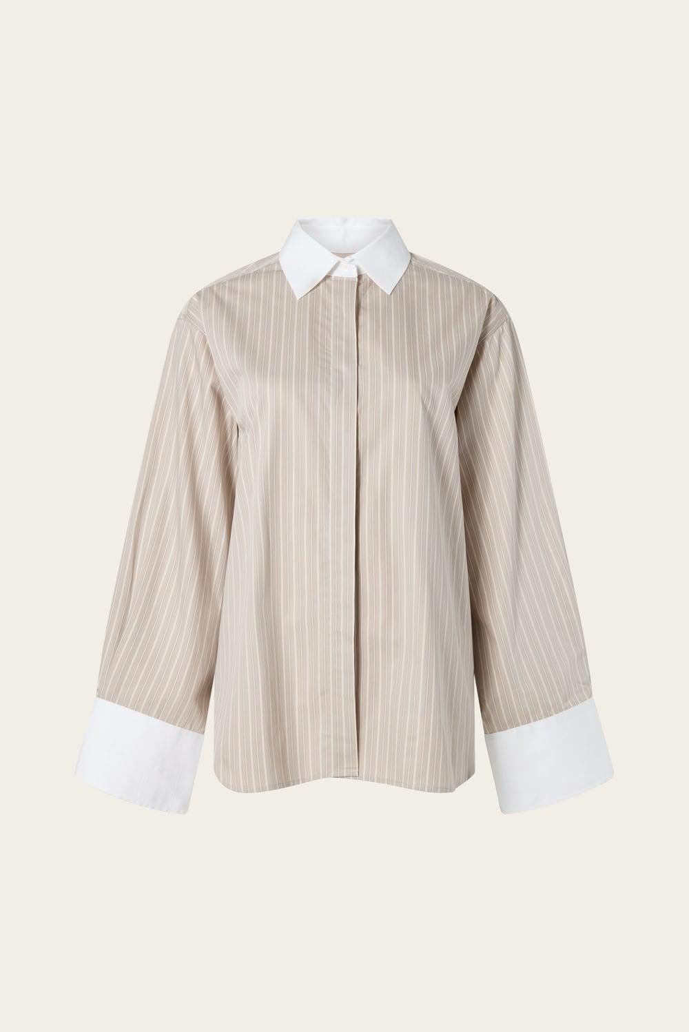 Classic shirt Sand Stripe 1