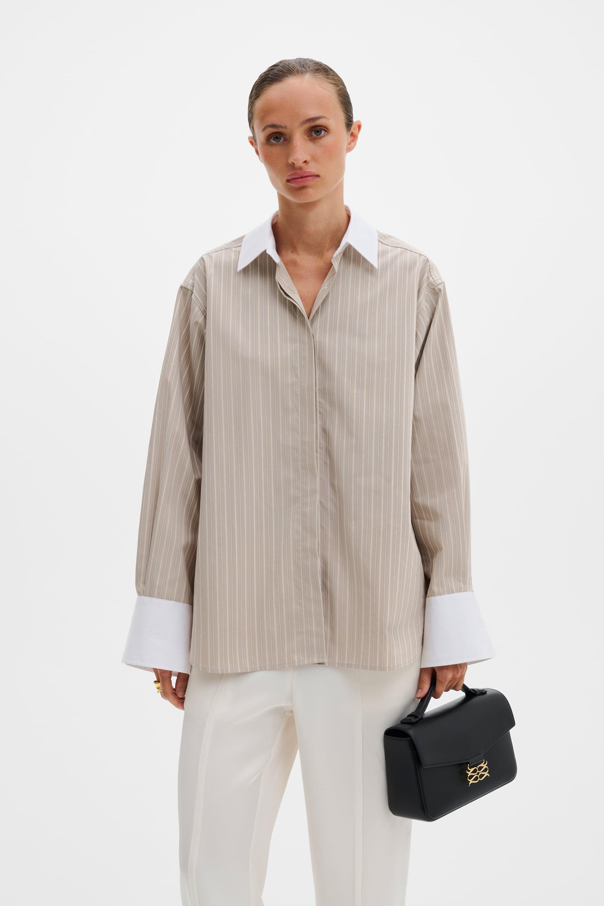 Classic shirt Sand Stripe 2