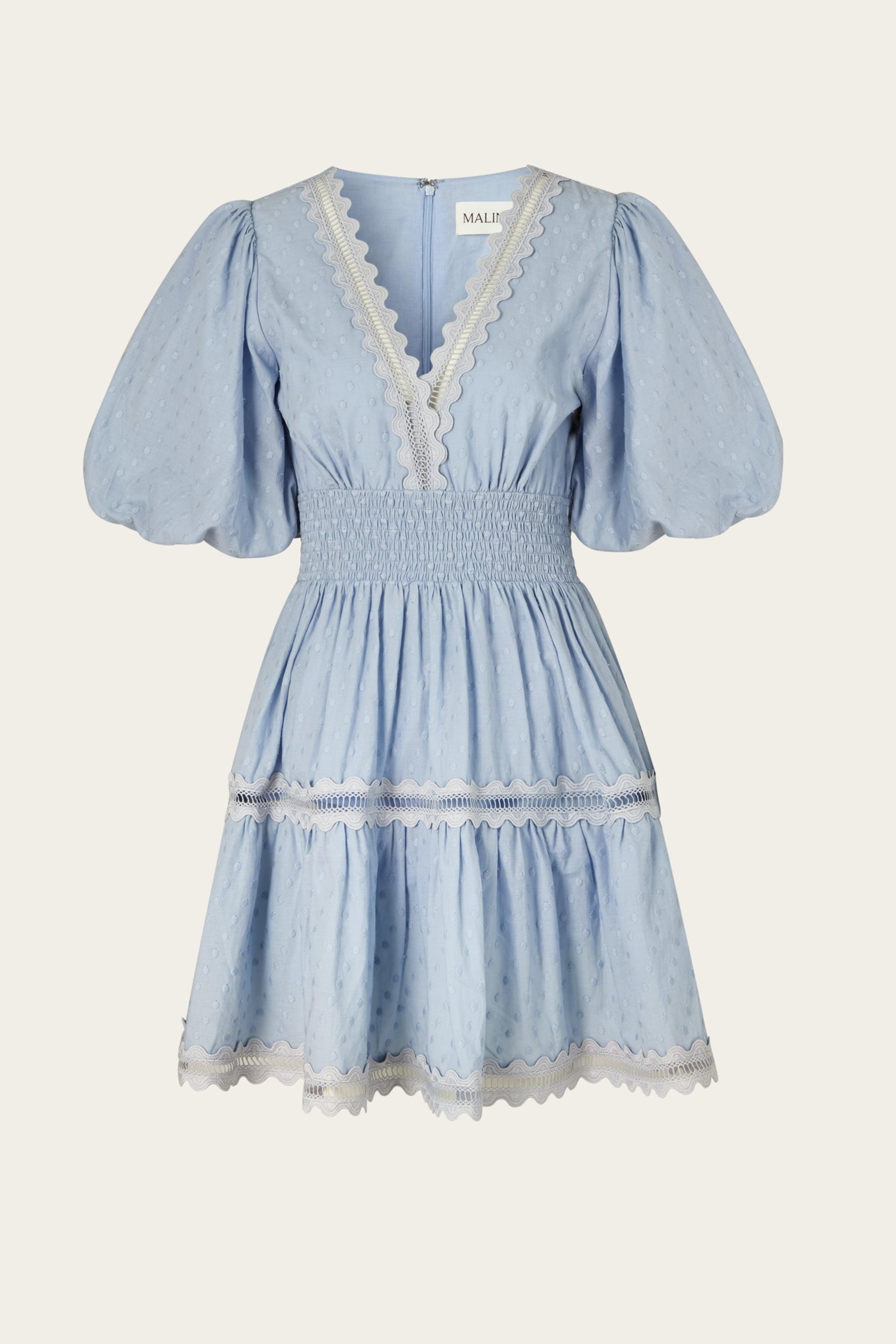 Elvira mini dress Dusty Blue 1