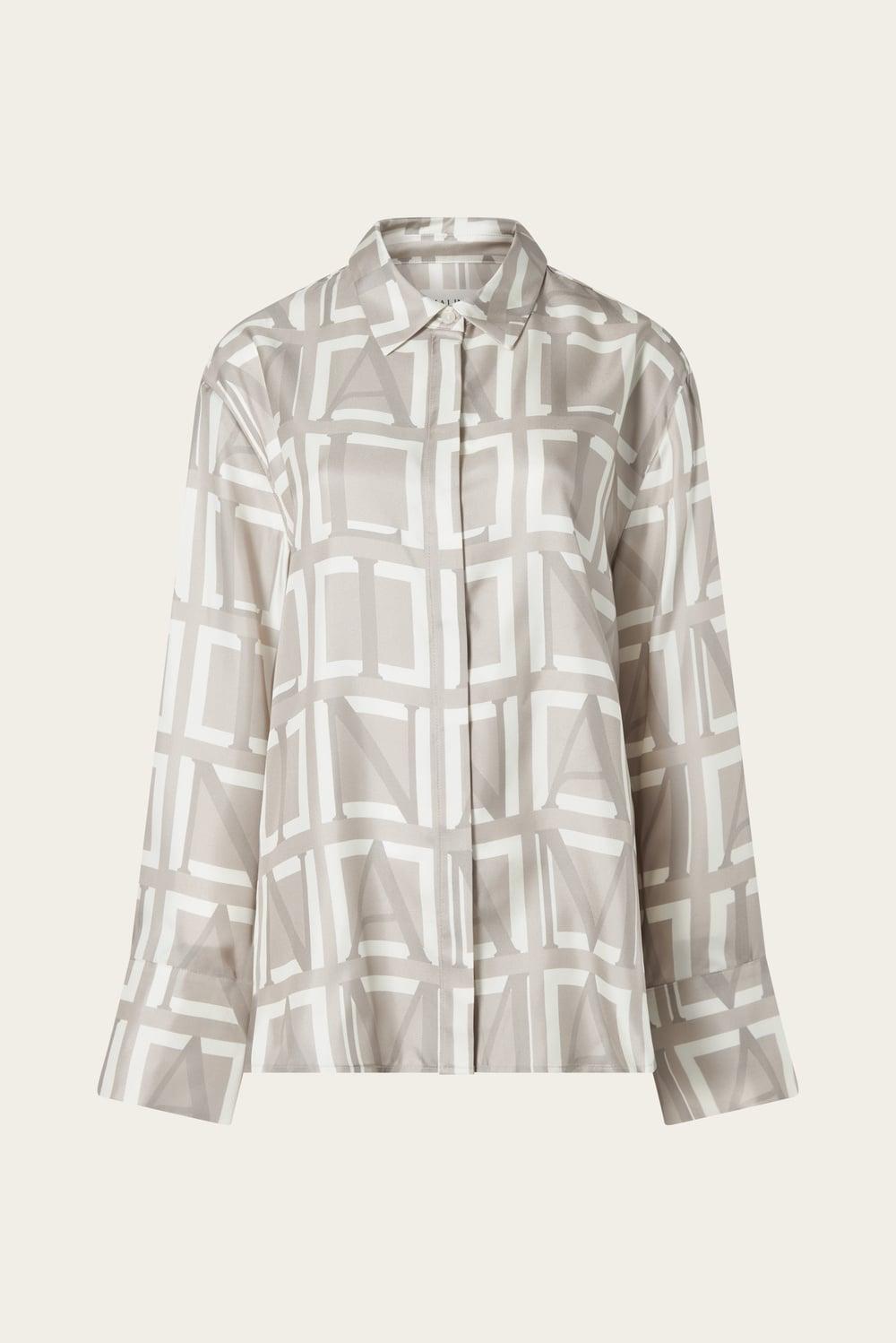 Felicity shirt Monogram Taupe 1