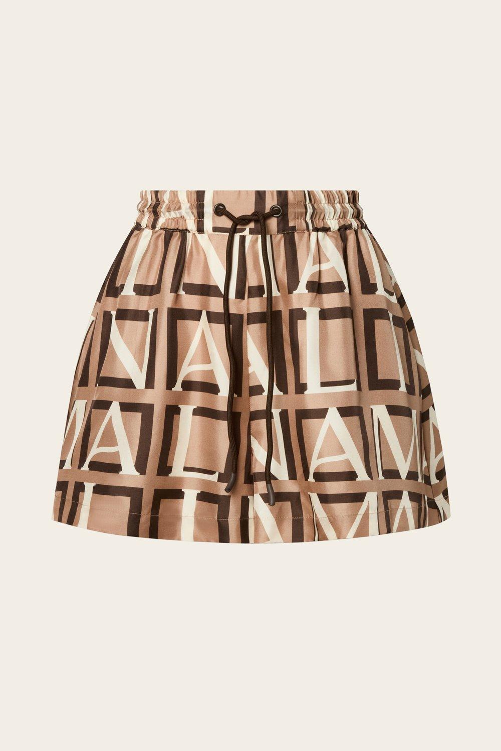 Iris Shorts Monogram Tan 1