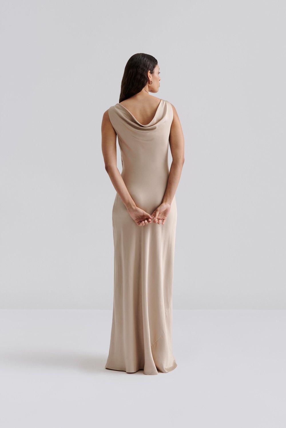 Leah maxi dress Champagne 1