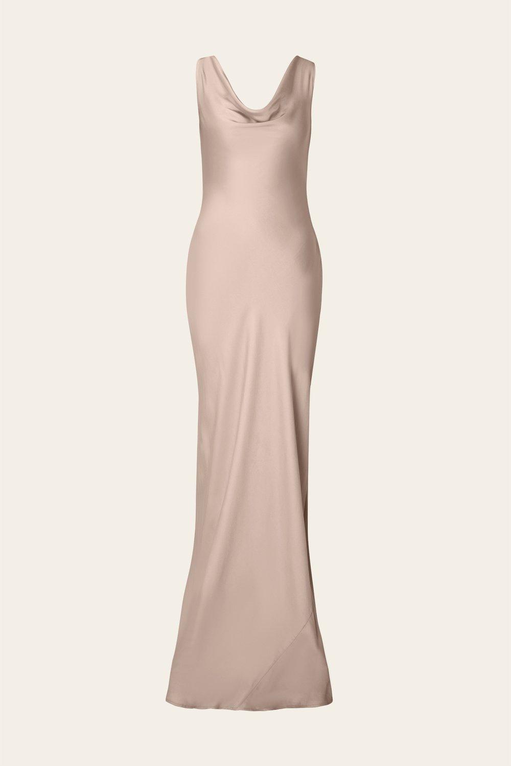 Leah maxi dress Champagne 1