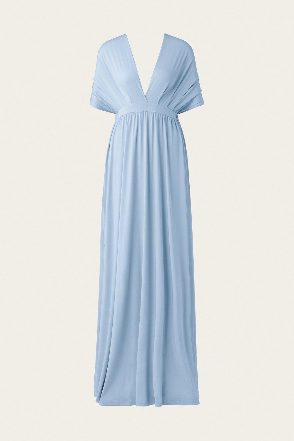 Lola maxi dress Dusty Blue 1
