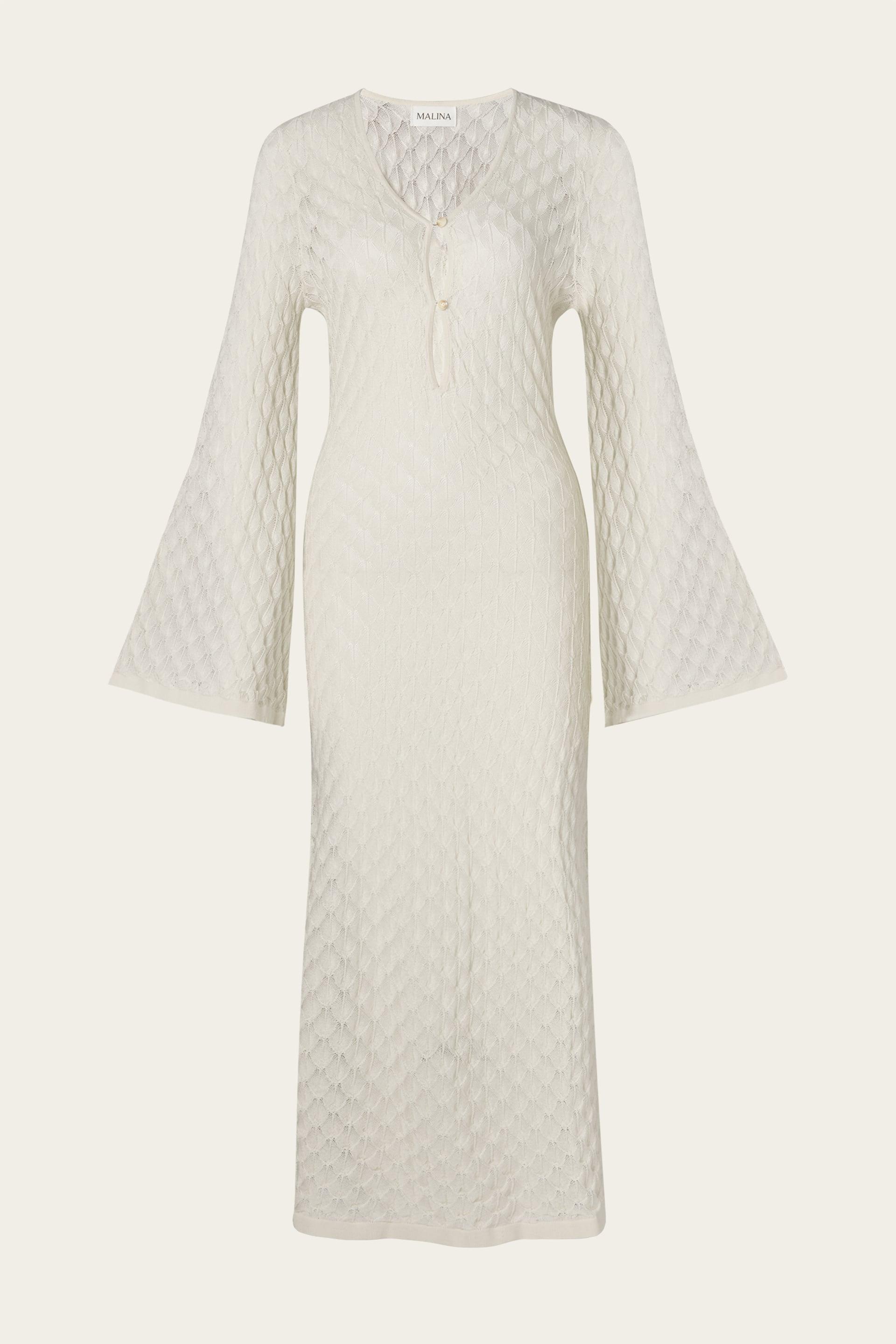 Sylvie maxi kaftan Cream 1