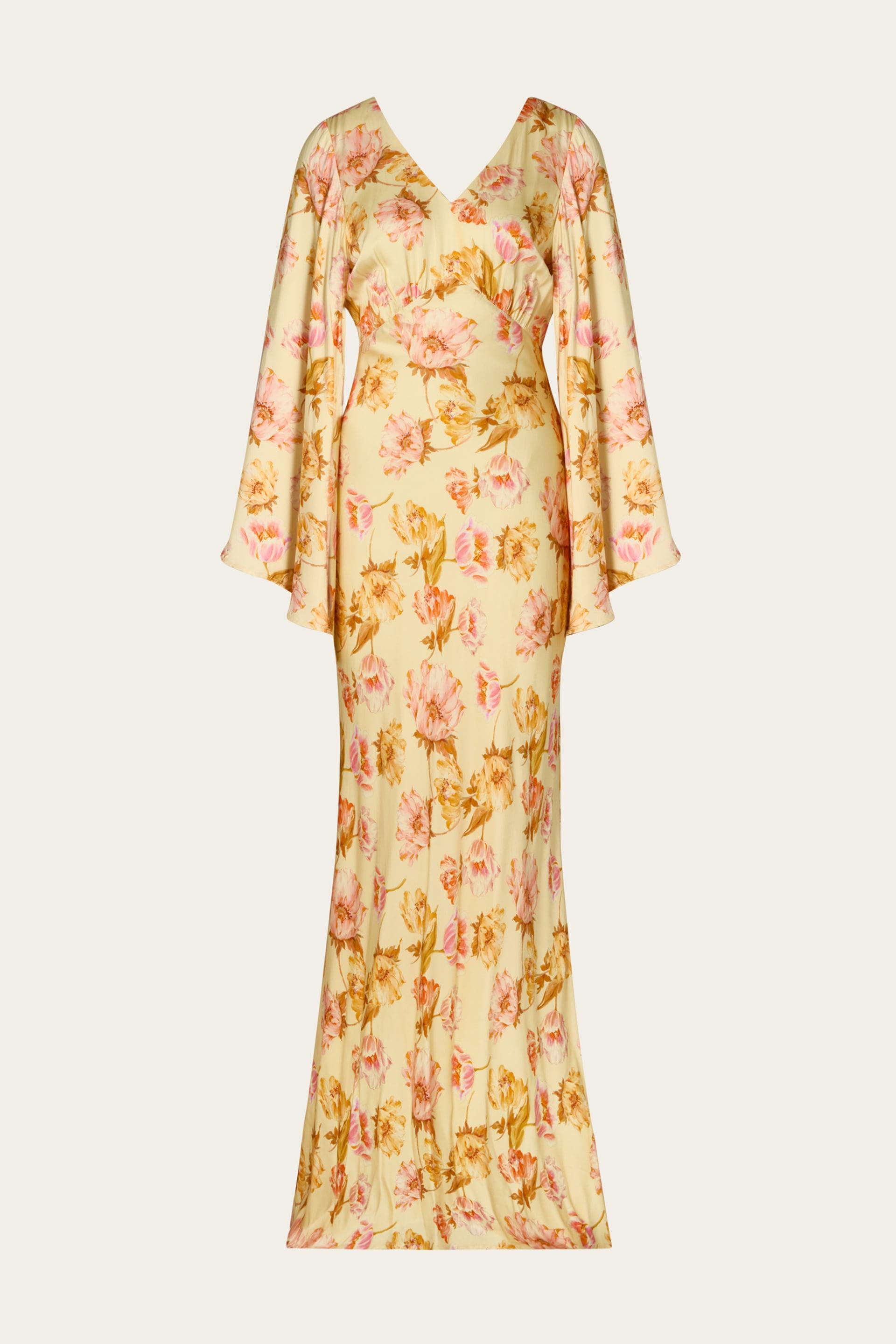 Simone maxi dress Lemon Peony 1