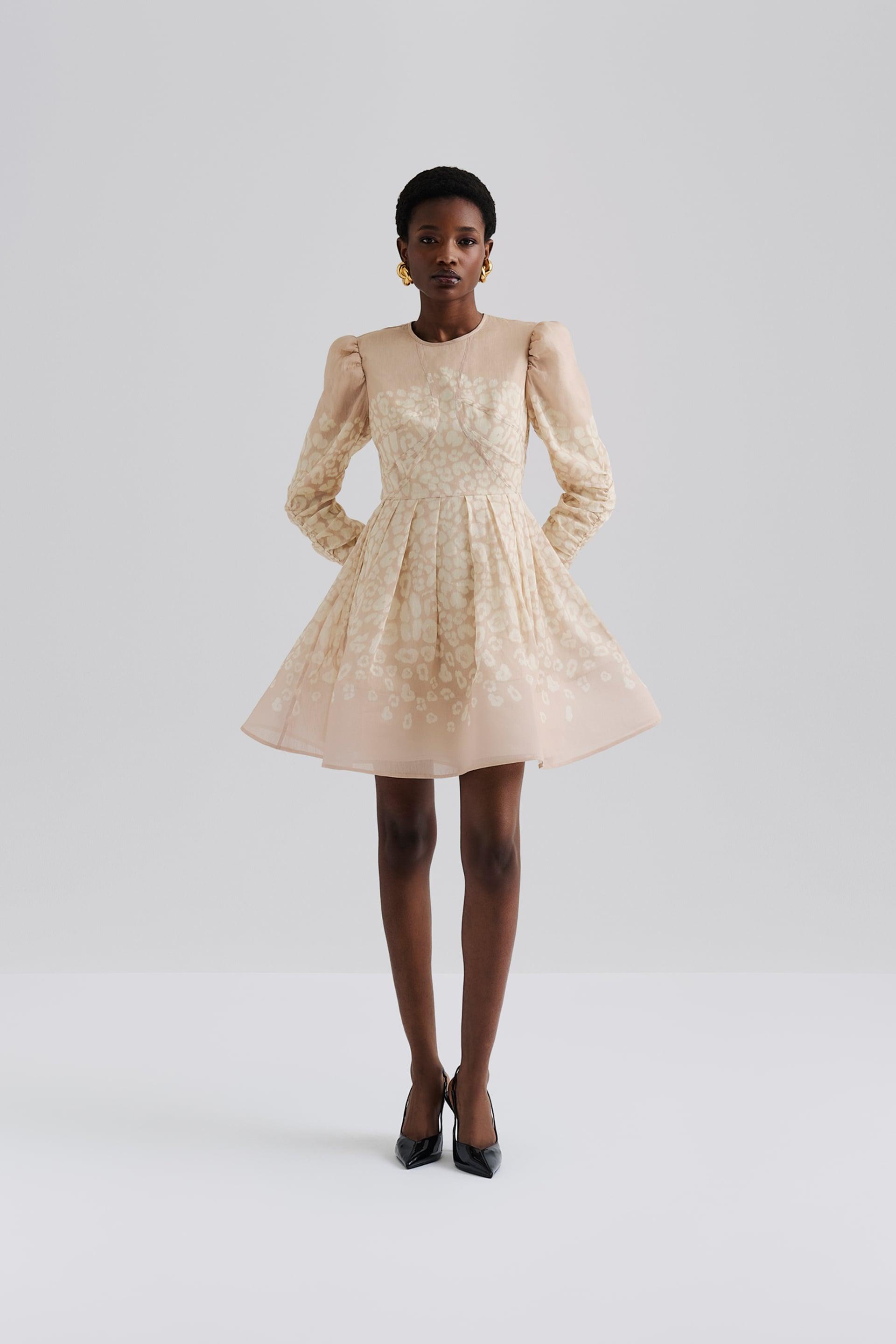 Leoni mini dress Beige Leo 2