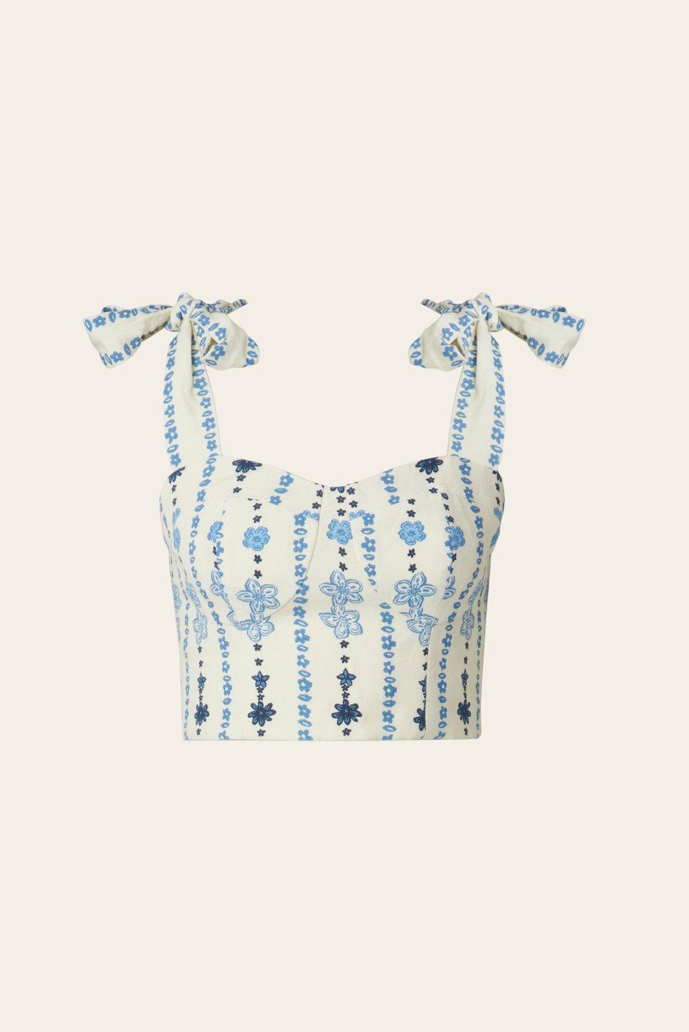 Evelyn top Coastal Stripe 1