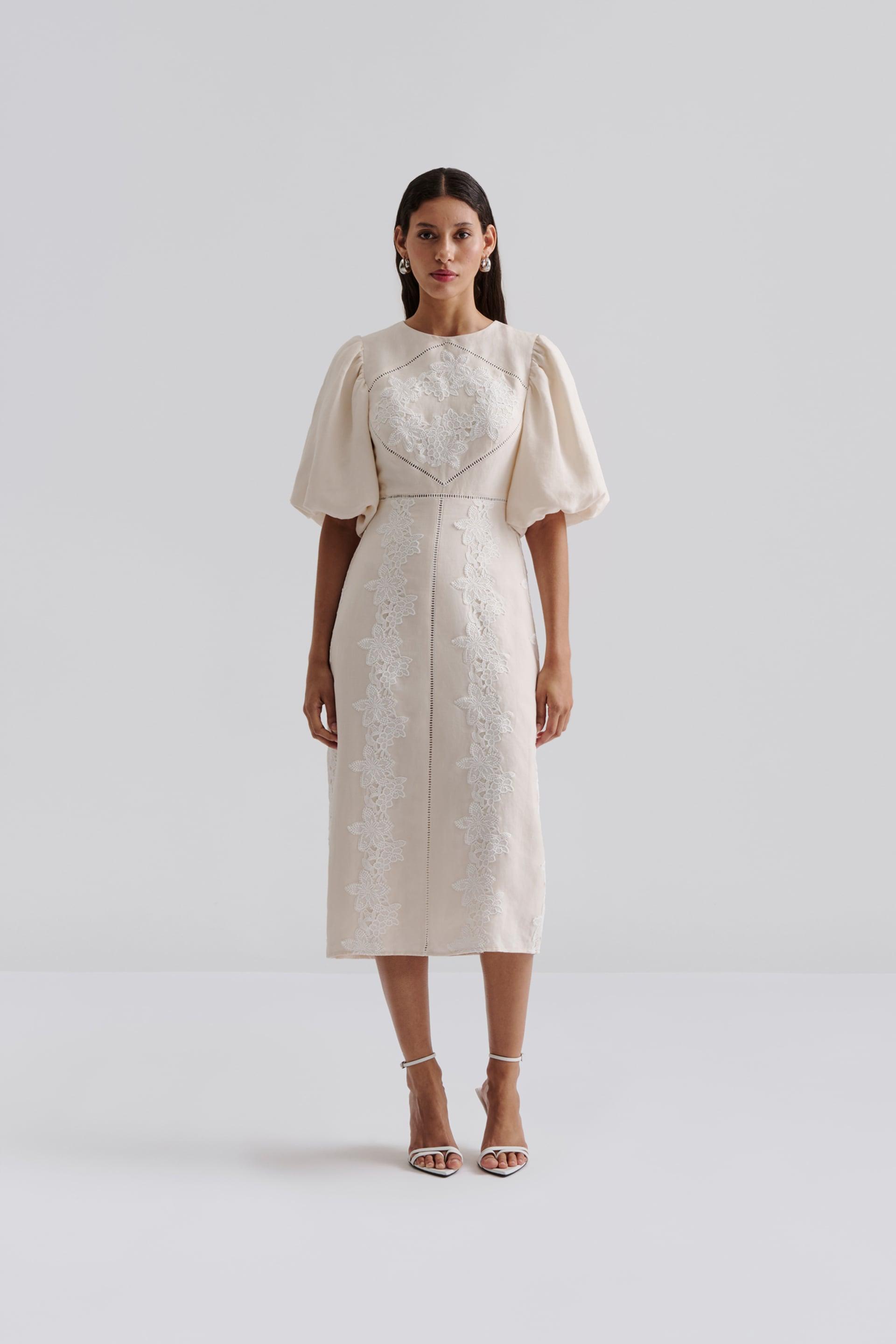 Rudy midi dress Vanilla 2