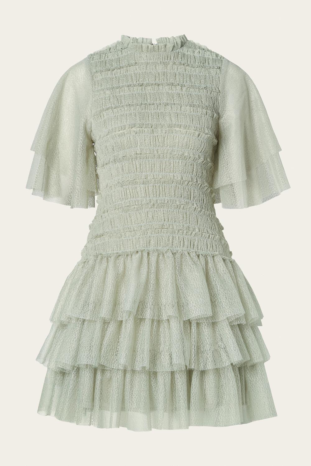 Minnie Mini dress Sage 1