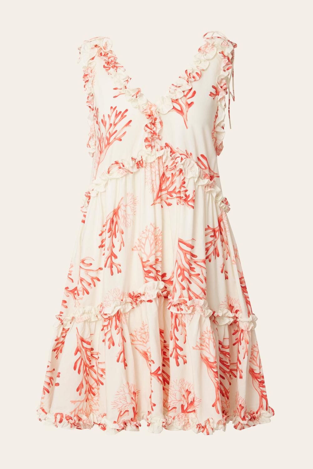 Arabella mini dress Coral Red 1