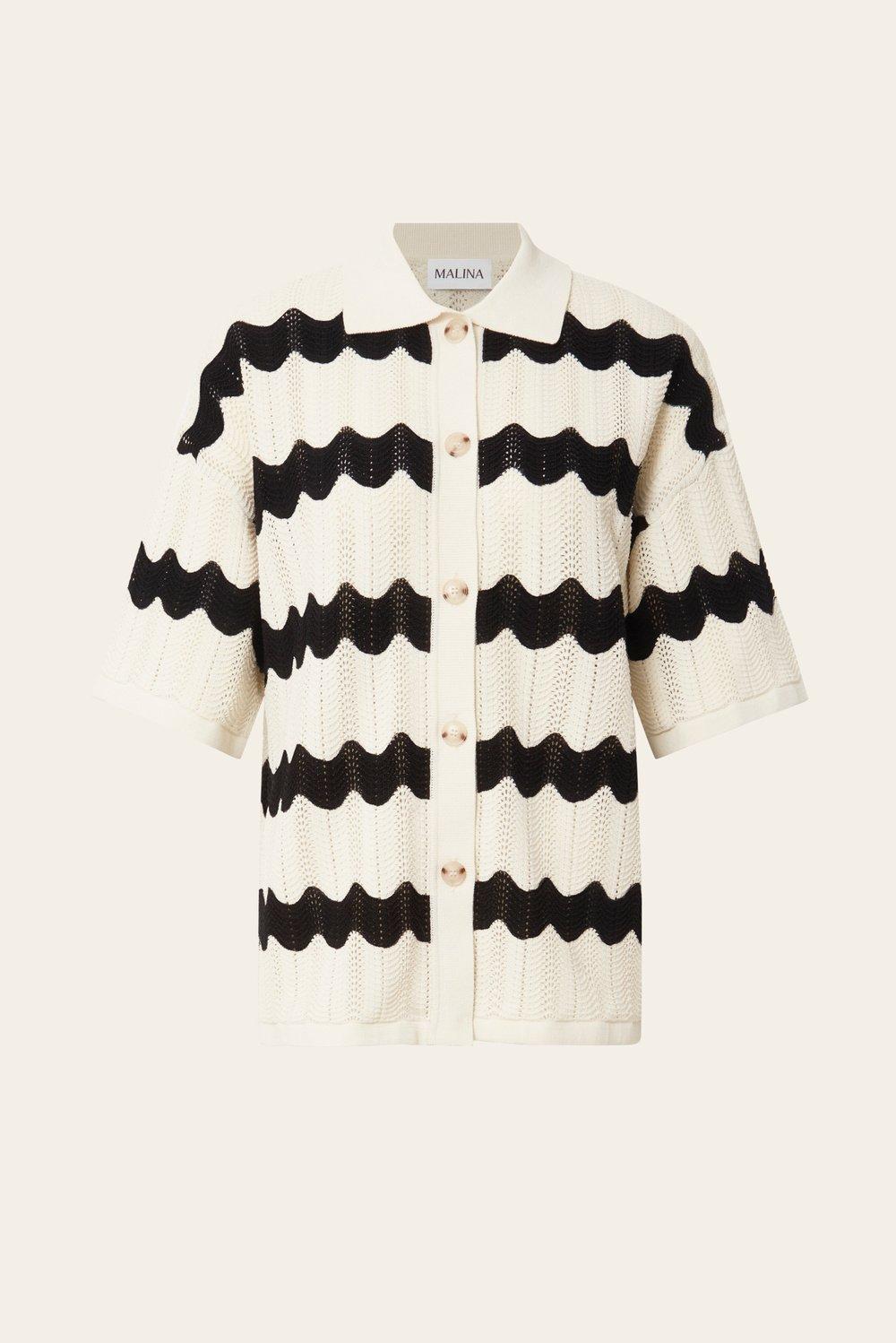 Alana shirt Black Stripe 1