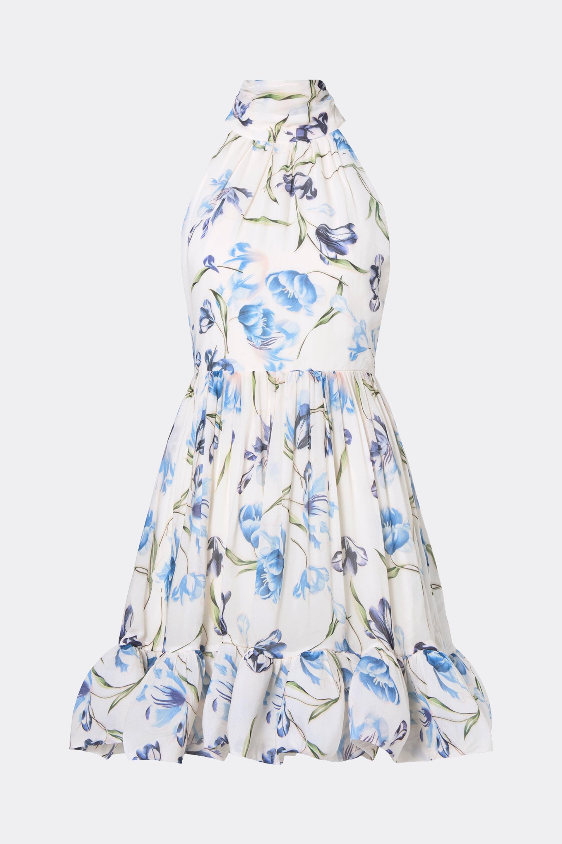 Fern mini dress Tulip Blue (1)