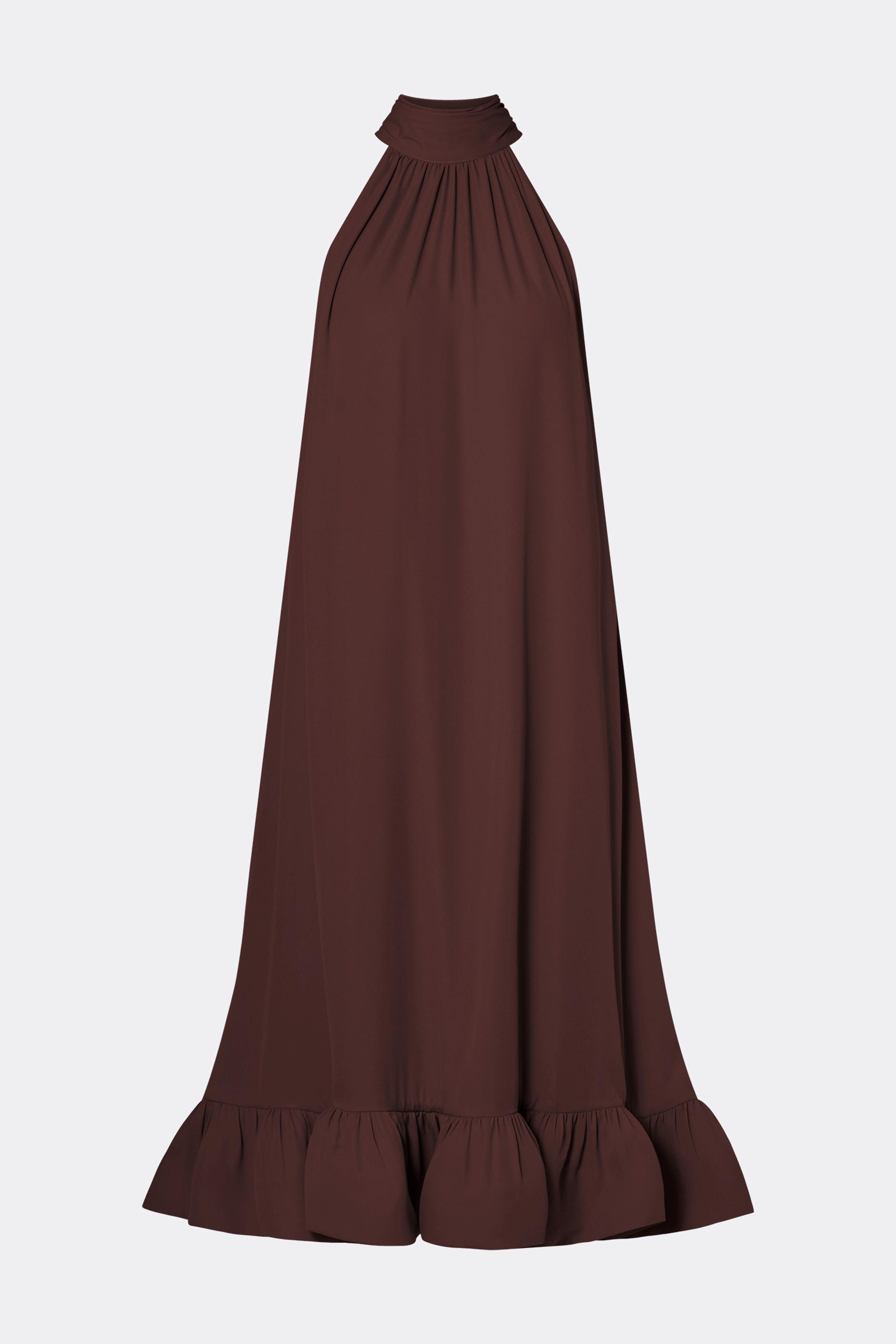 Sabrina midi dress Espresso (1)