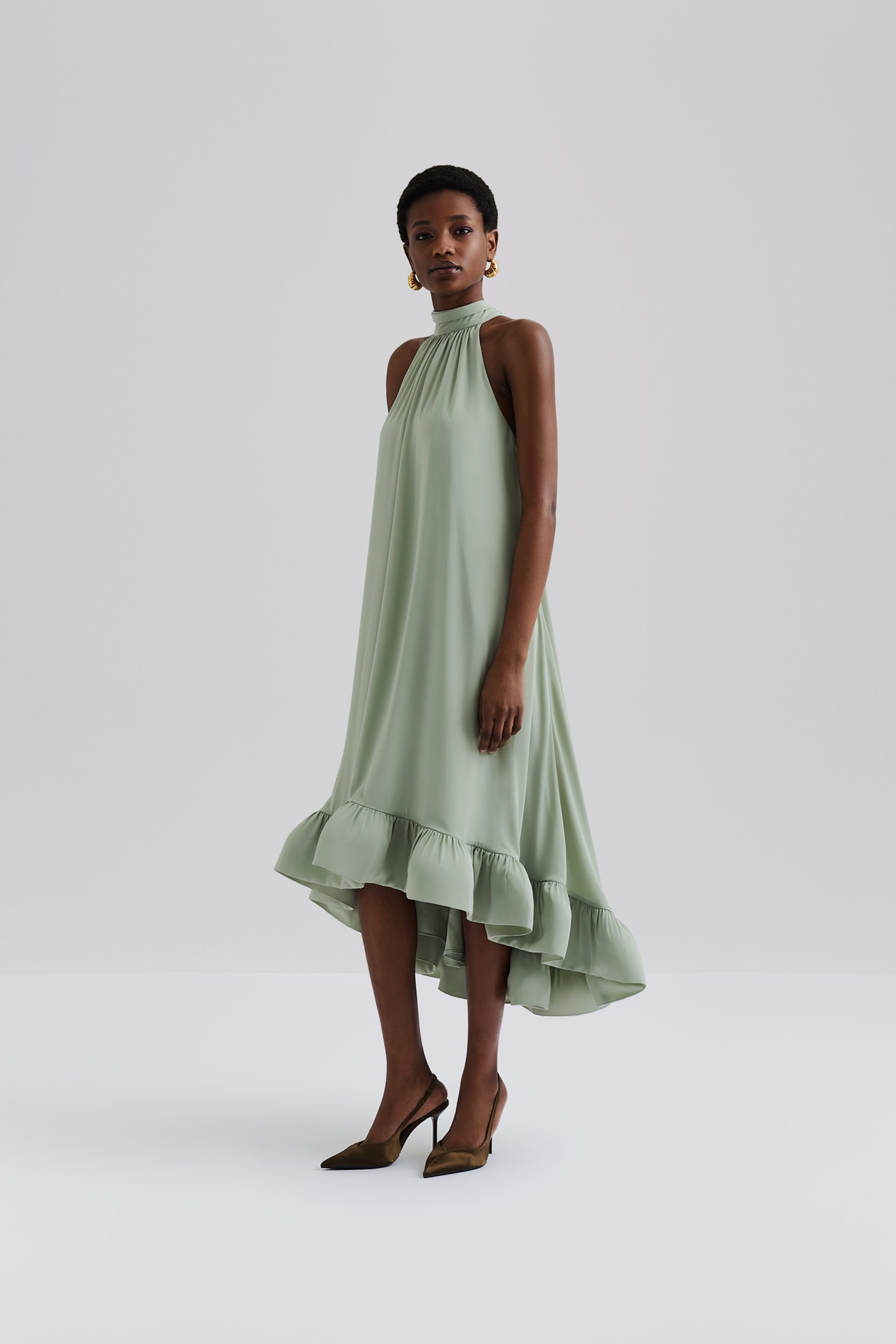 Sabrina midi dress Sage 2