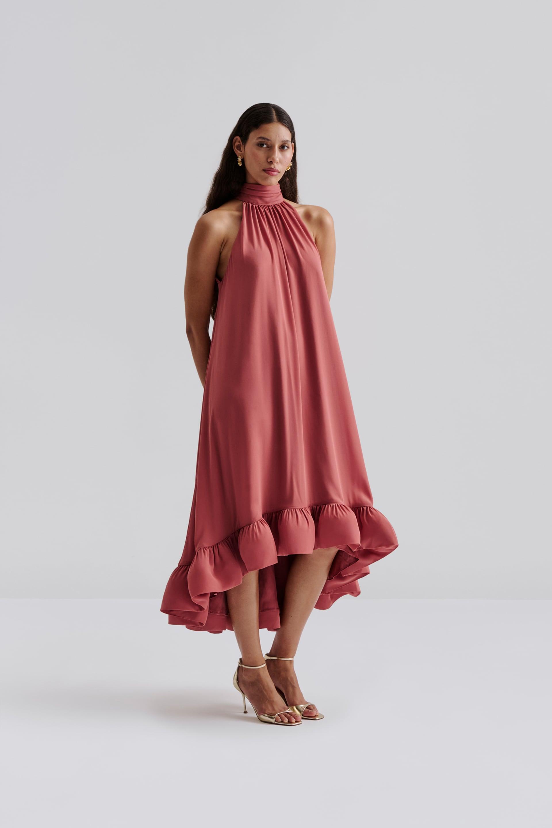 Sabrina midi dress Terracotta 2