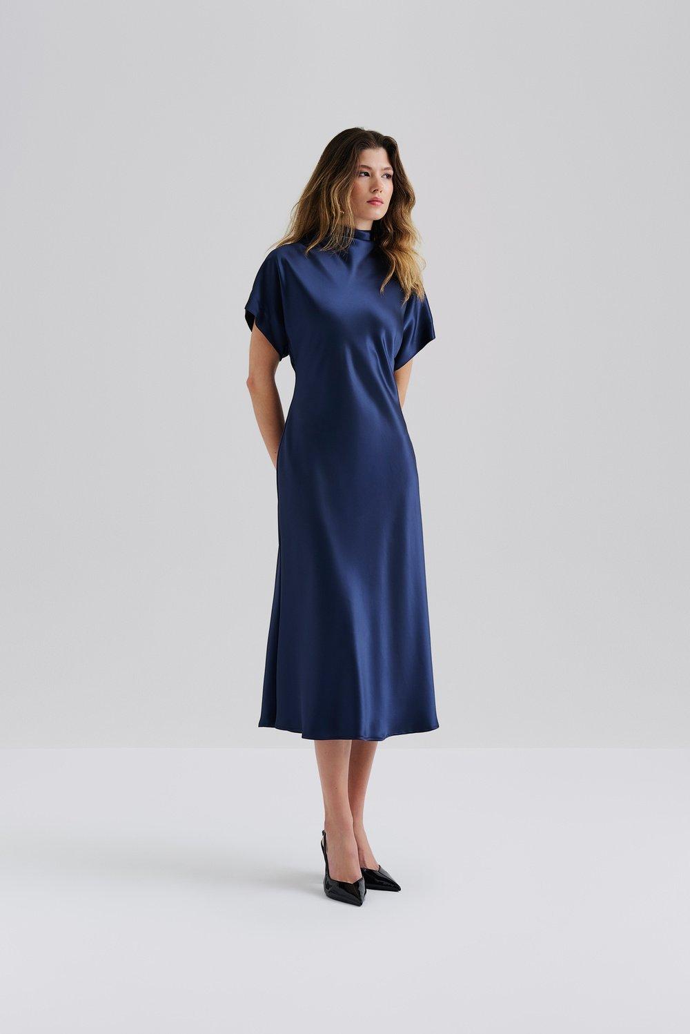 Alivia midi dress Dark Blue 2