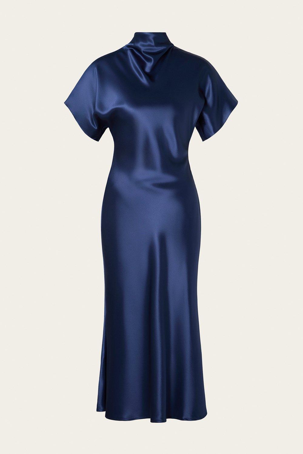 Alivia midi dress Dark Blue 1
