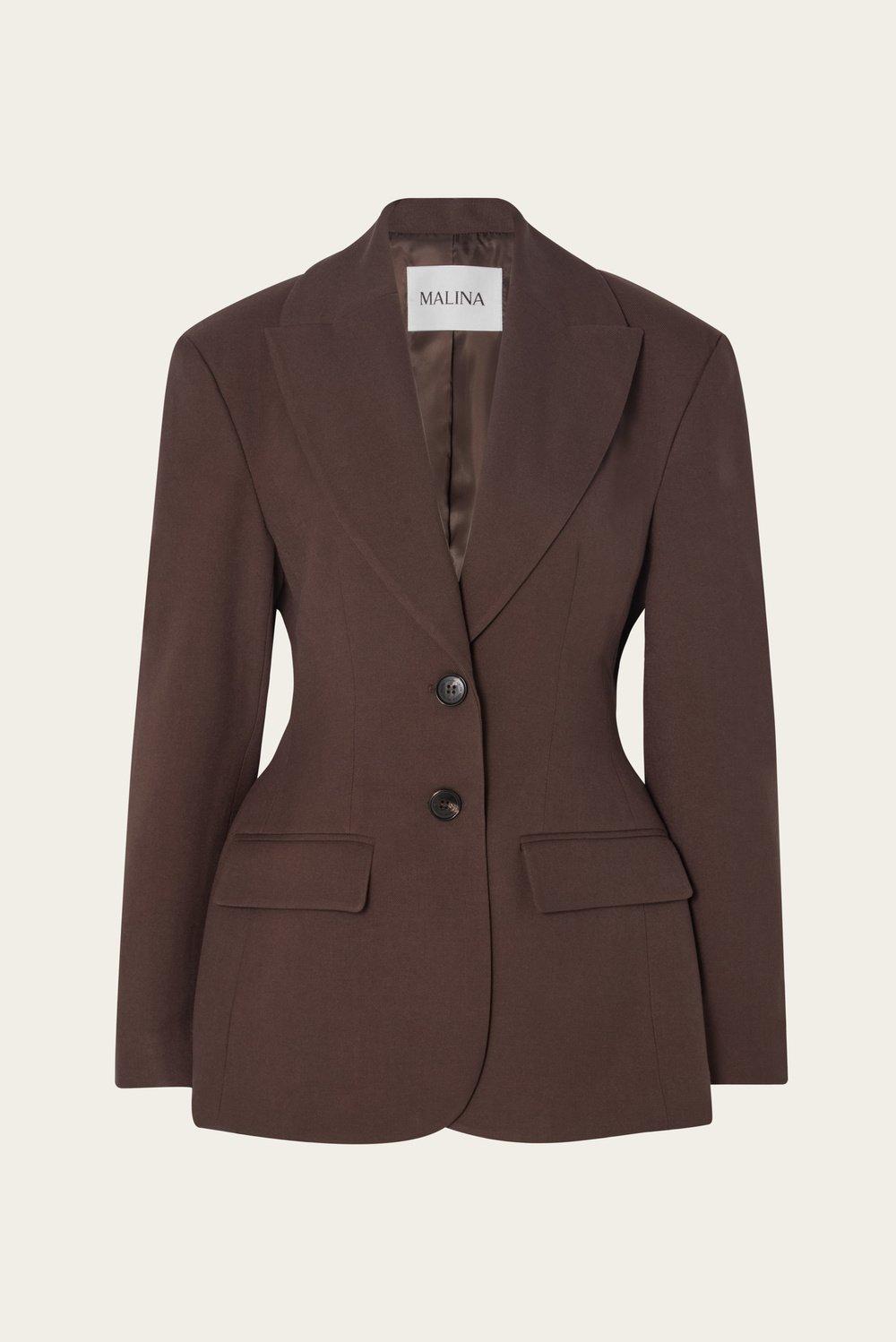 Ella blazer Chocolate 1