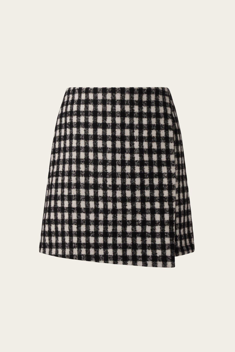 Farrah mini skirt Black Checks 1