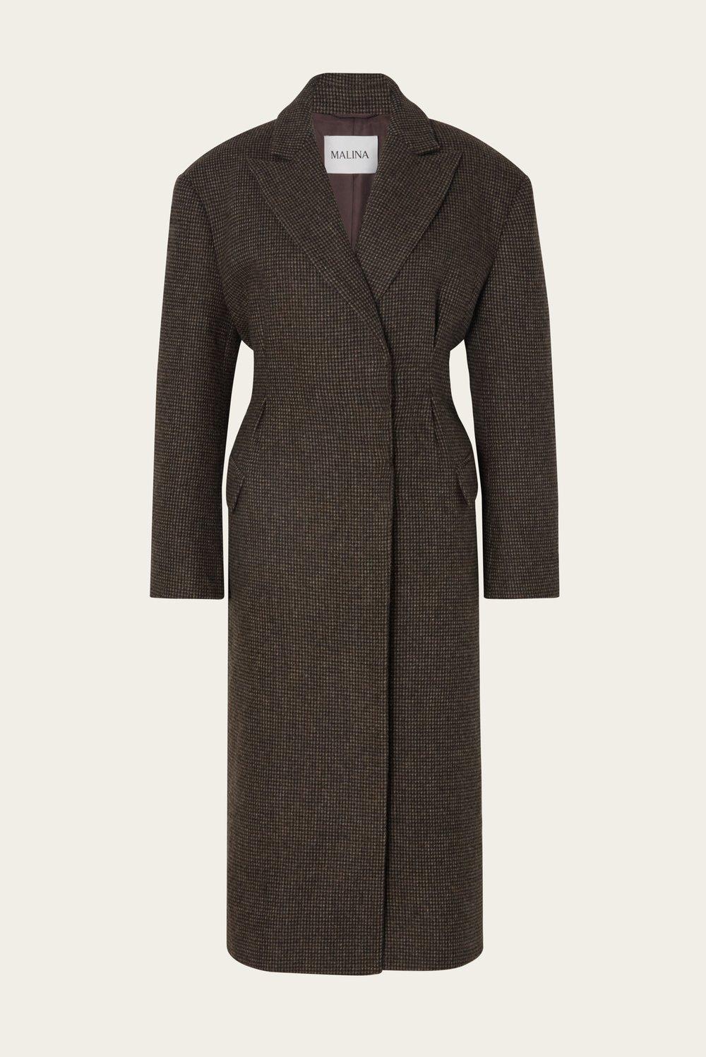 Reese coat Brown Check 1