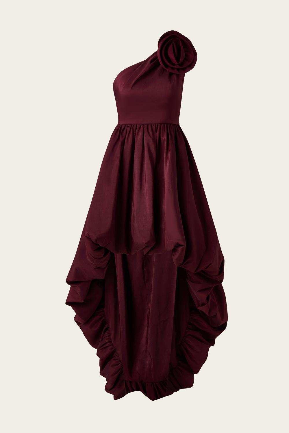 Lacey maxi dress Deep Red 1