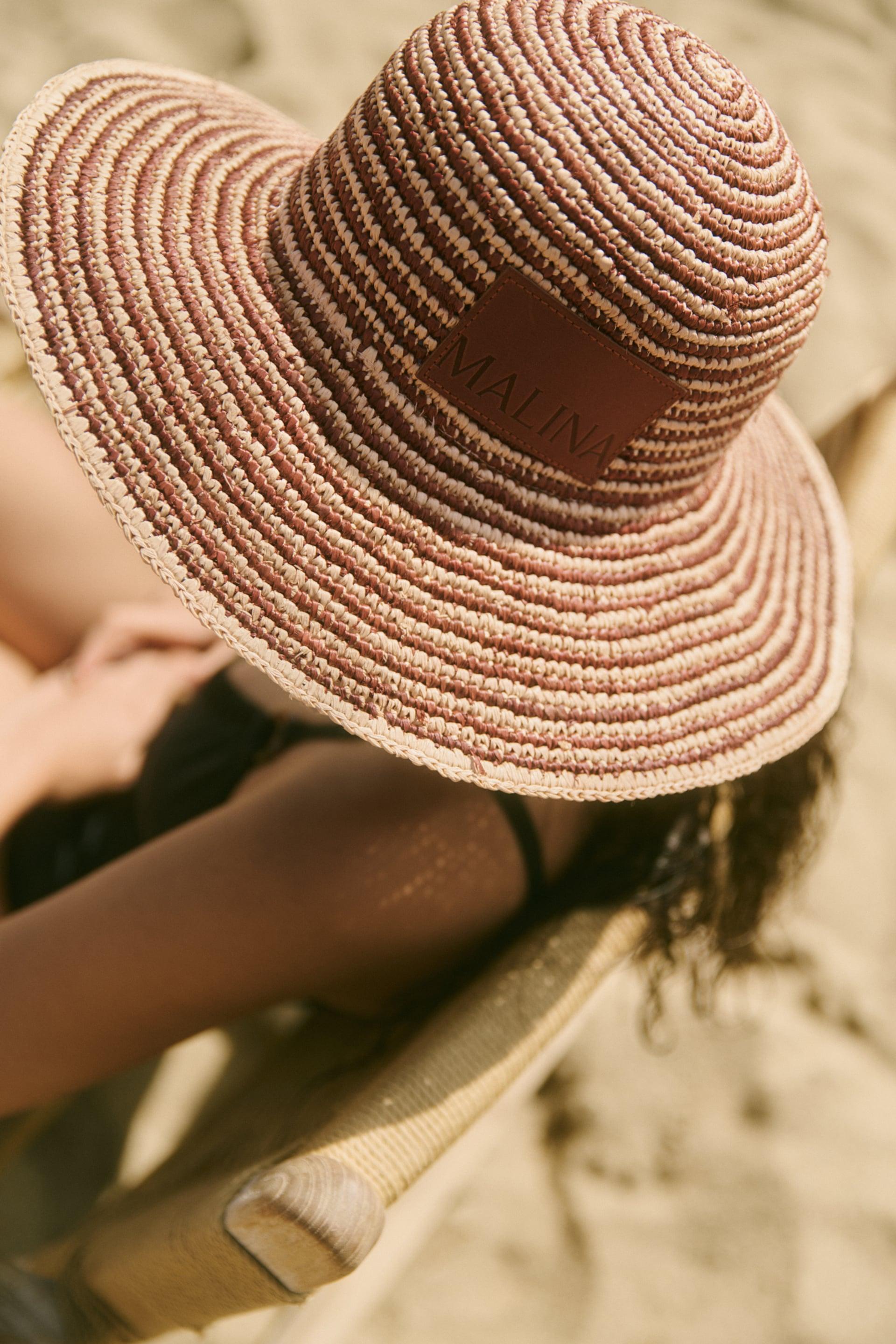 Lyra hat Terracotta Stripe 2