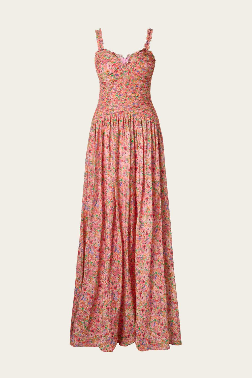 Seraphina maxi dress Pink Ditsy 1