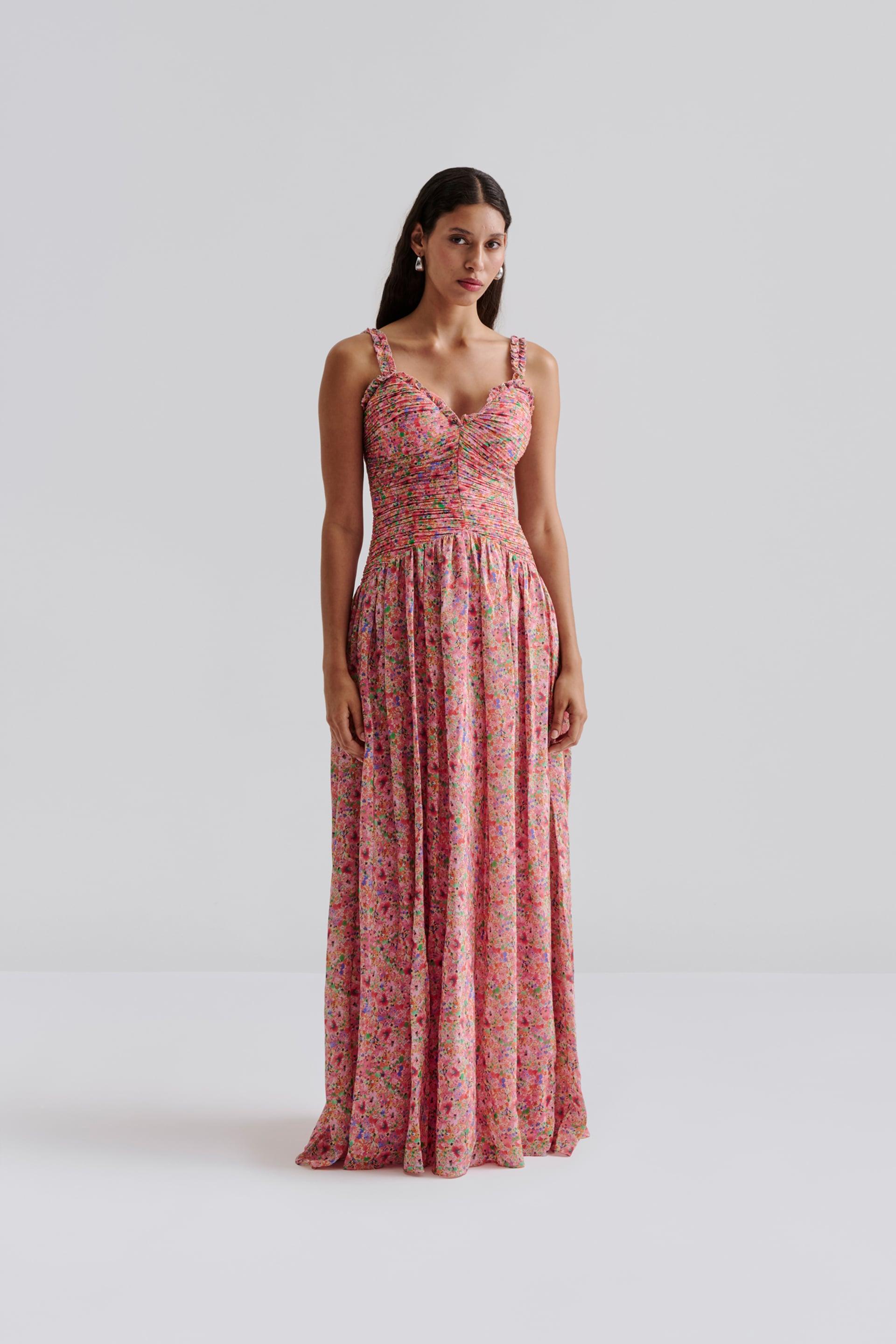 Seraphina maxi dress Pink Ditsy 2
