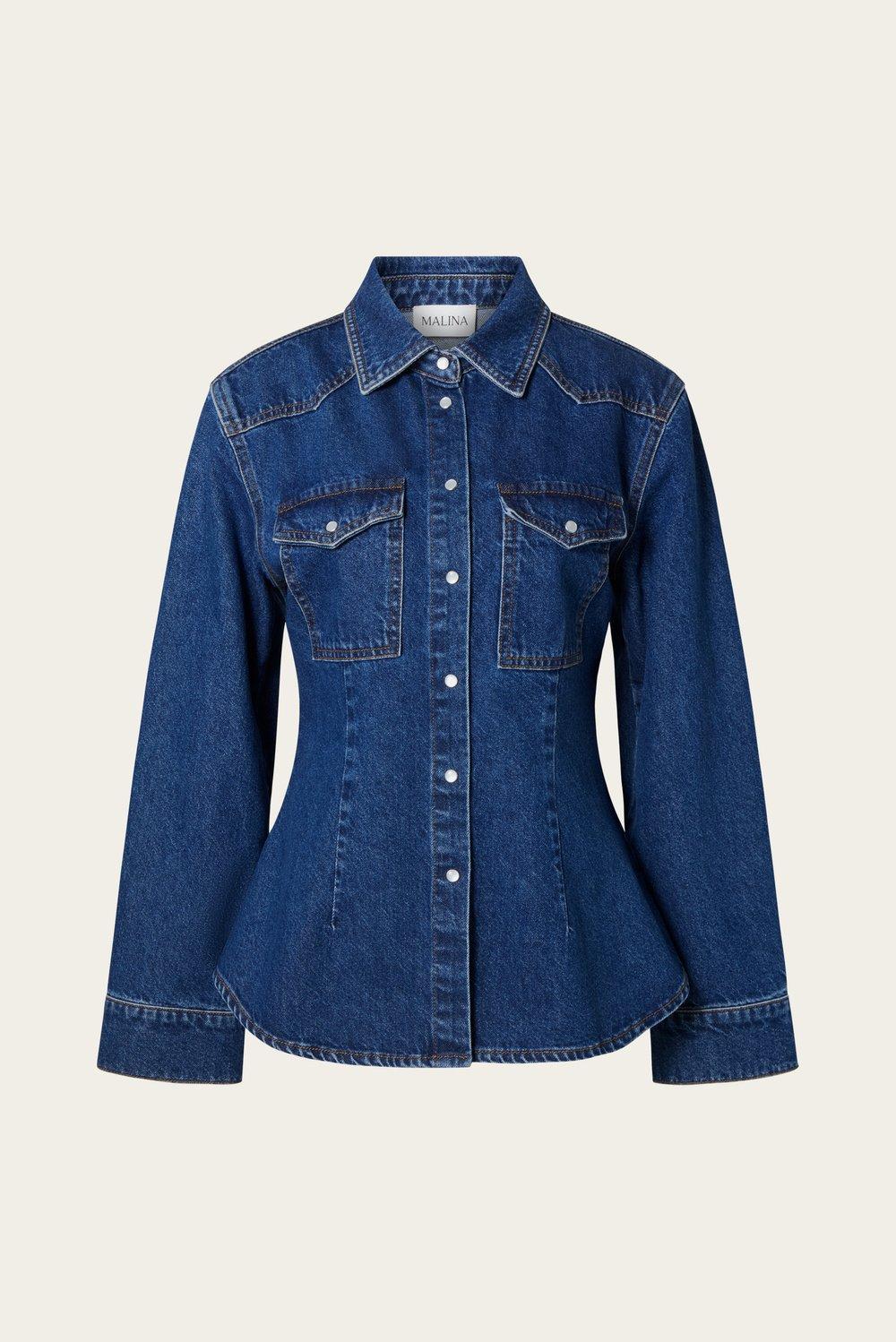 Anthea shirt Dark Blue Wash  1