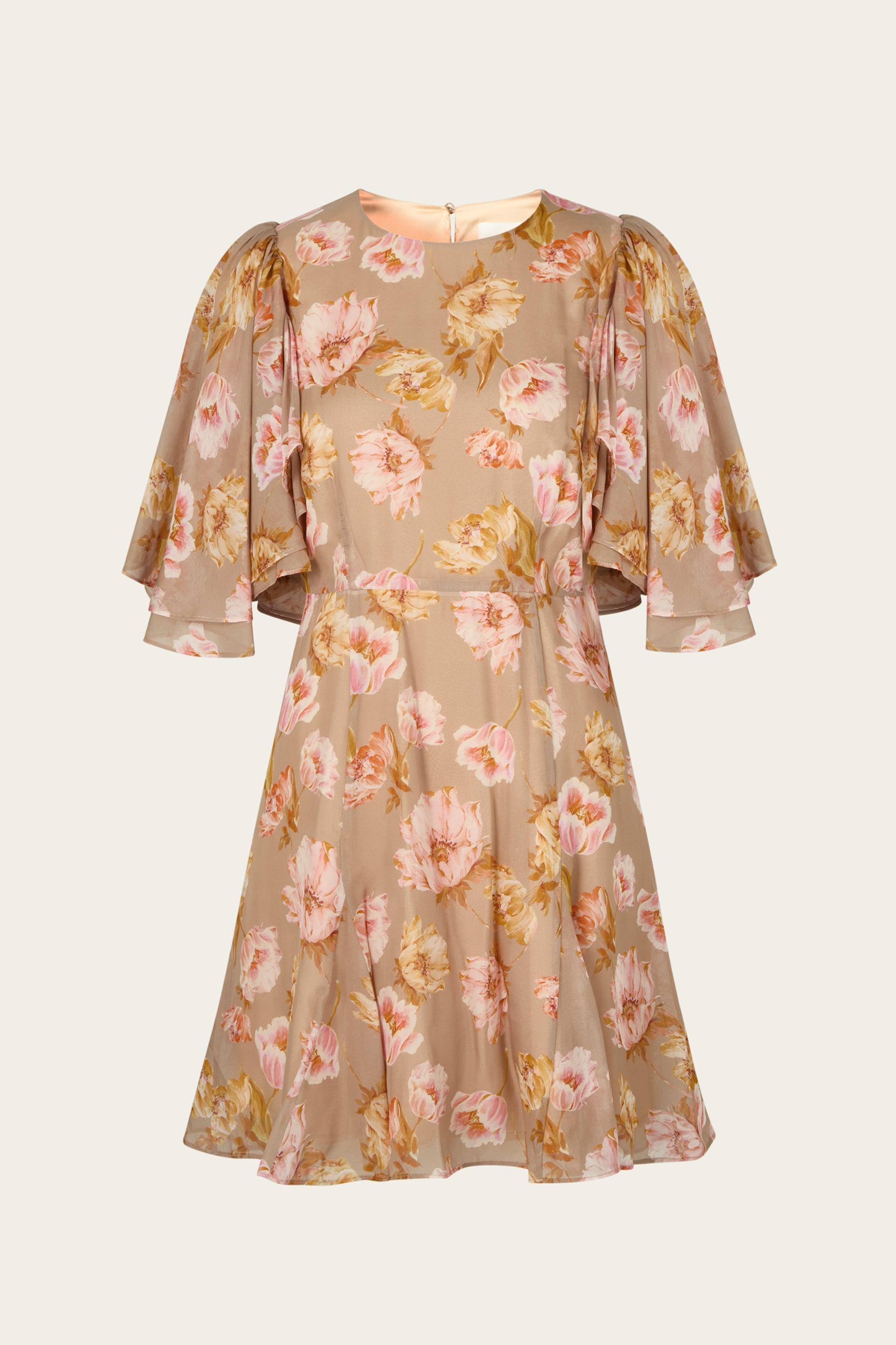 Ida mini dress Champagne Peony 1