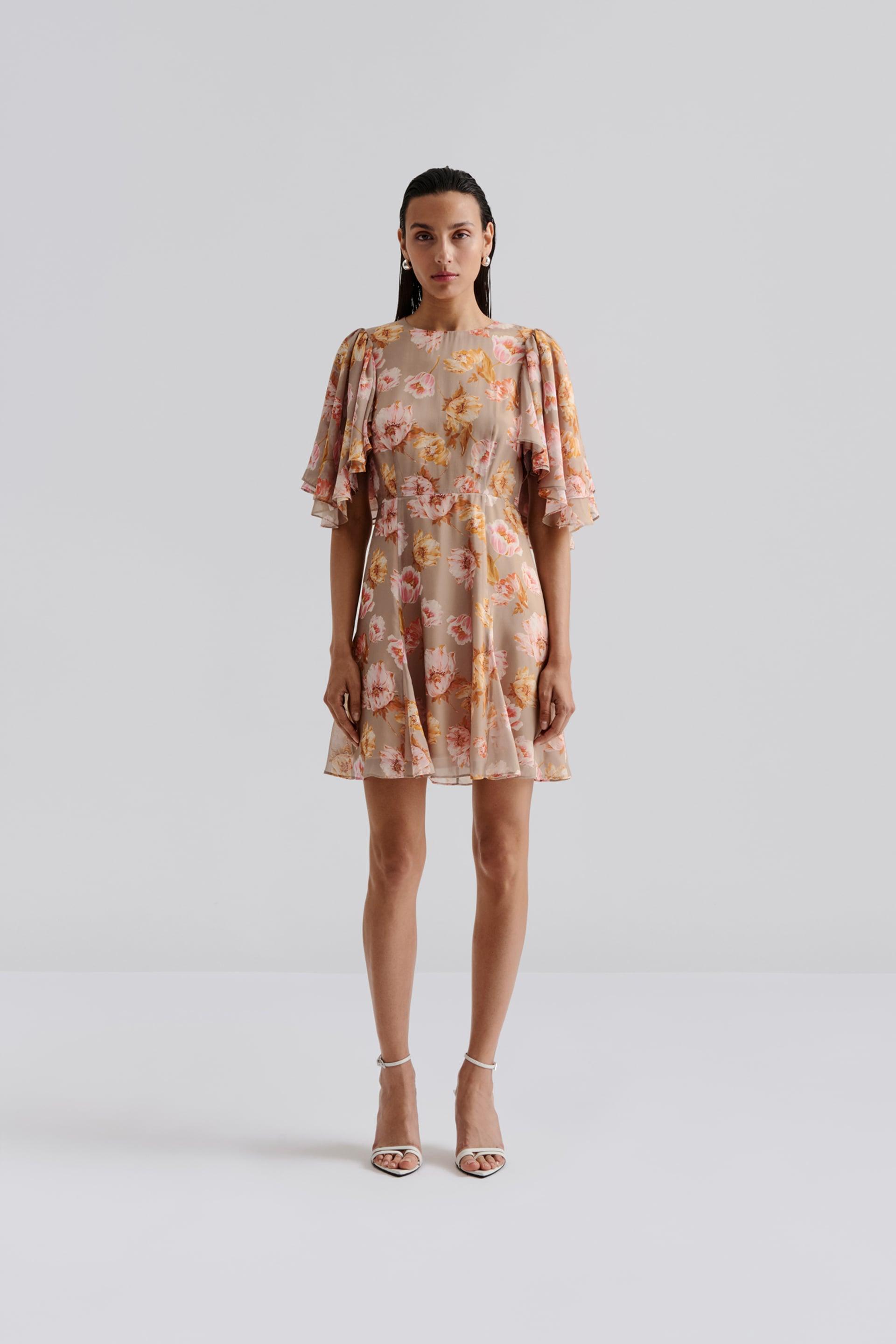 Ida mini dress Champagne Peony 2