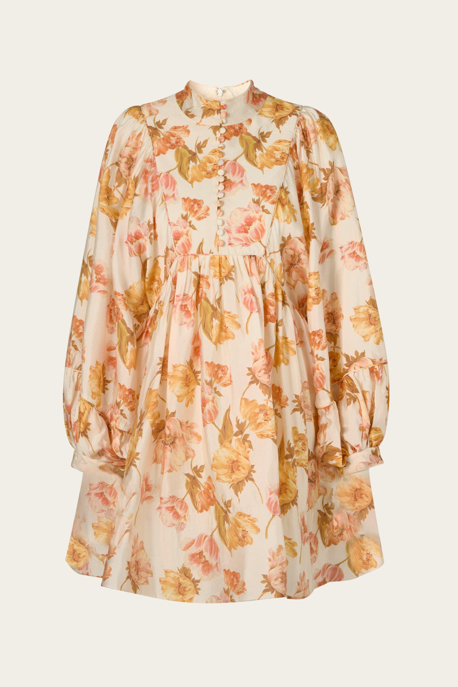 Tyra mini dress Cream Peony 1