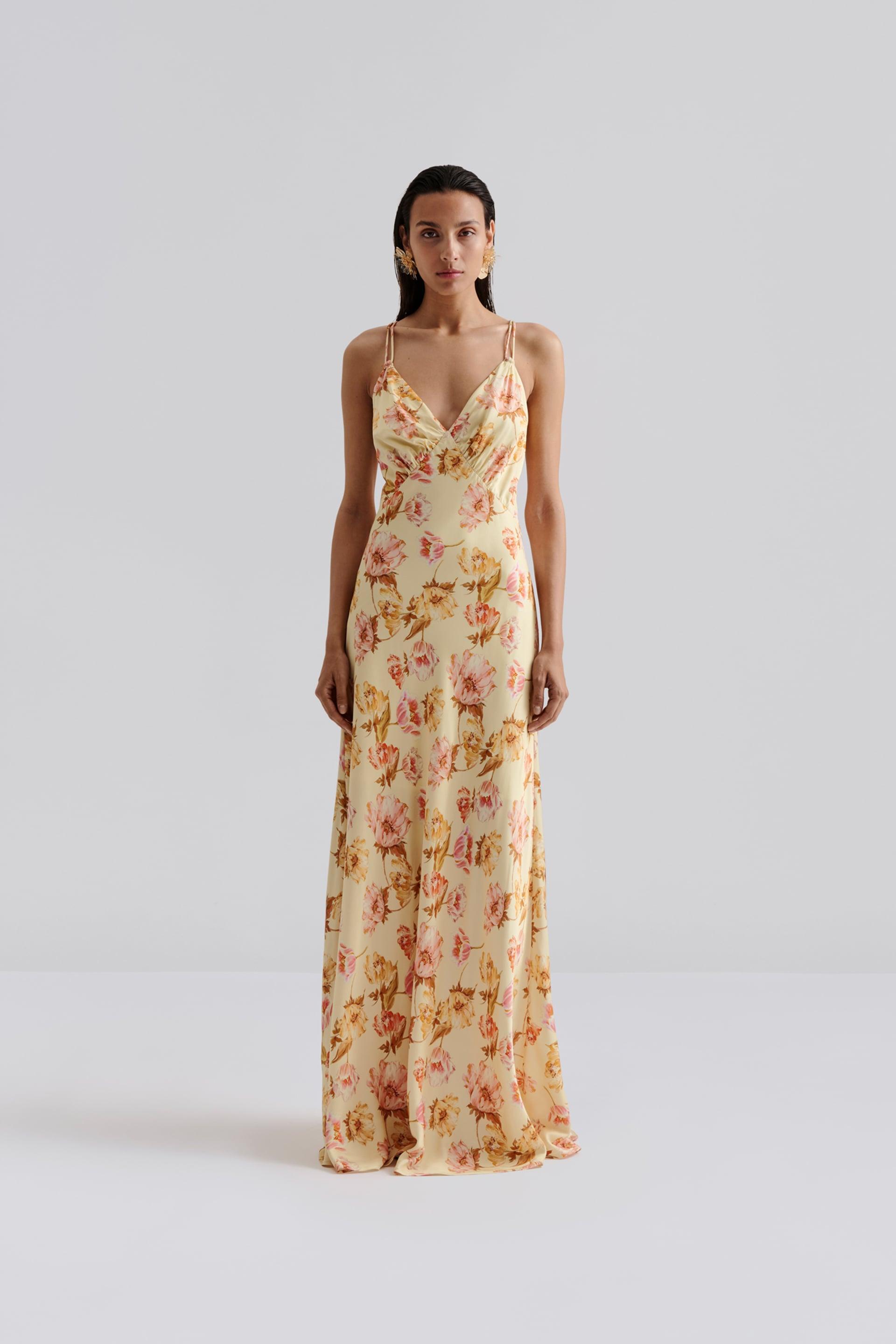 Cornelia maxi dress Lemon Peony 2