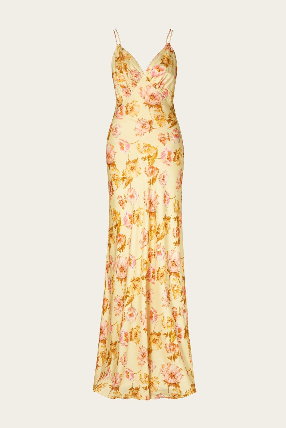 Cornelia maxi dress Lemon Peony 1