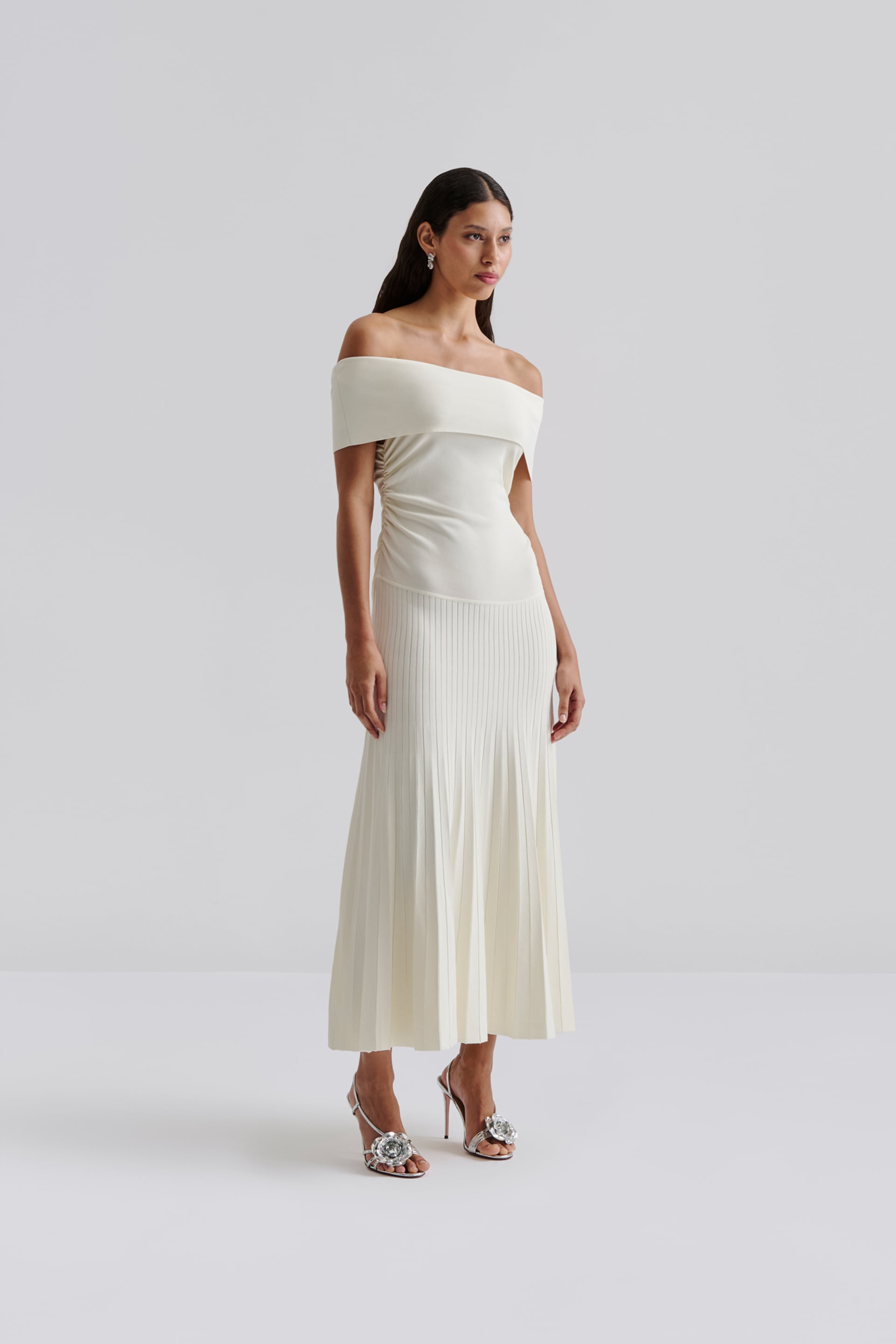 Althena midi dress Cream 2